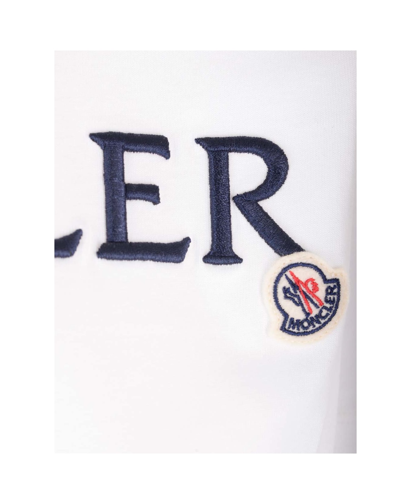 Moncler Embroidered T-shirt - White