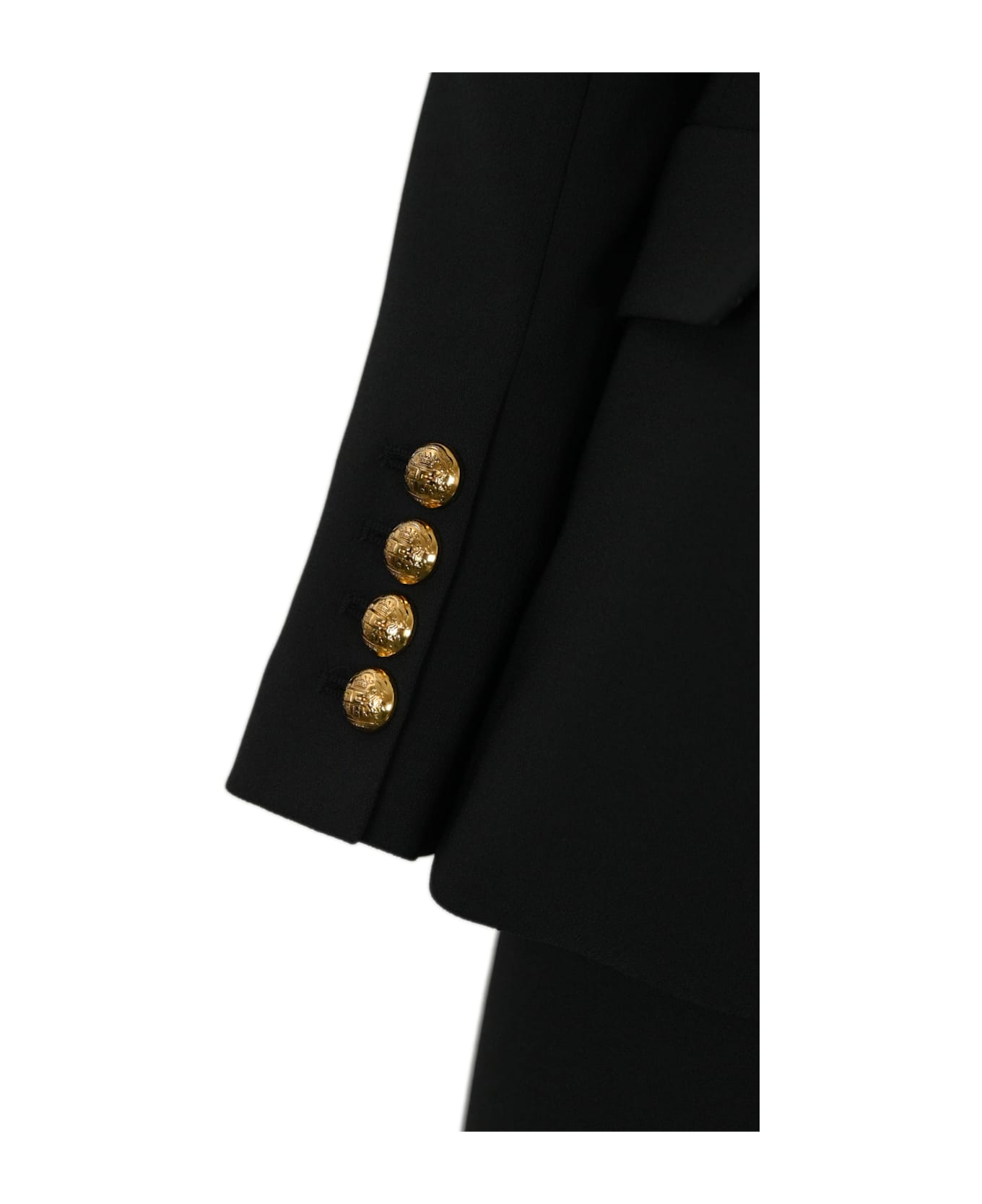 Elisabetta Franchi Single-breasted Crepe Suit - Nero