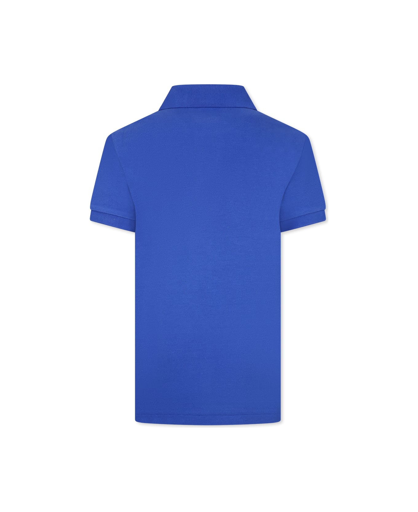 Ralph Lauren Blue Polo Shirt For Boy With Horse - Blue