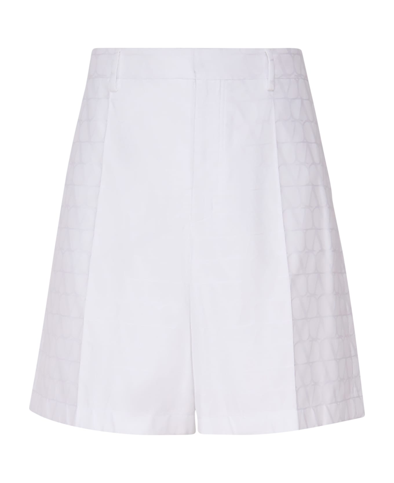 Valentino Garavani Shorts Iconograph - White