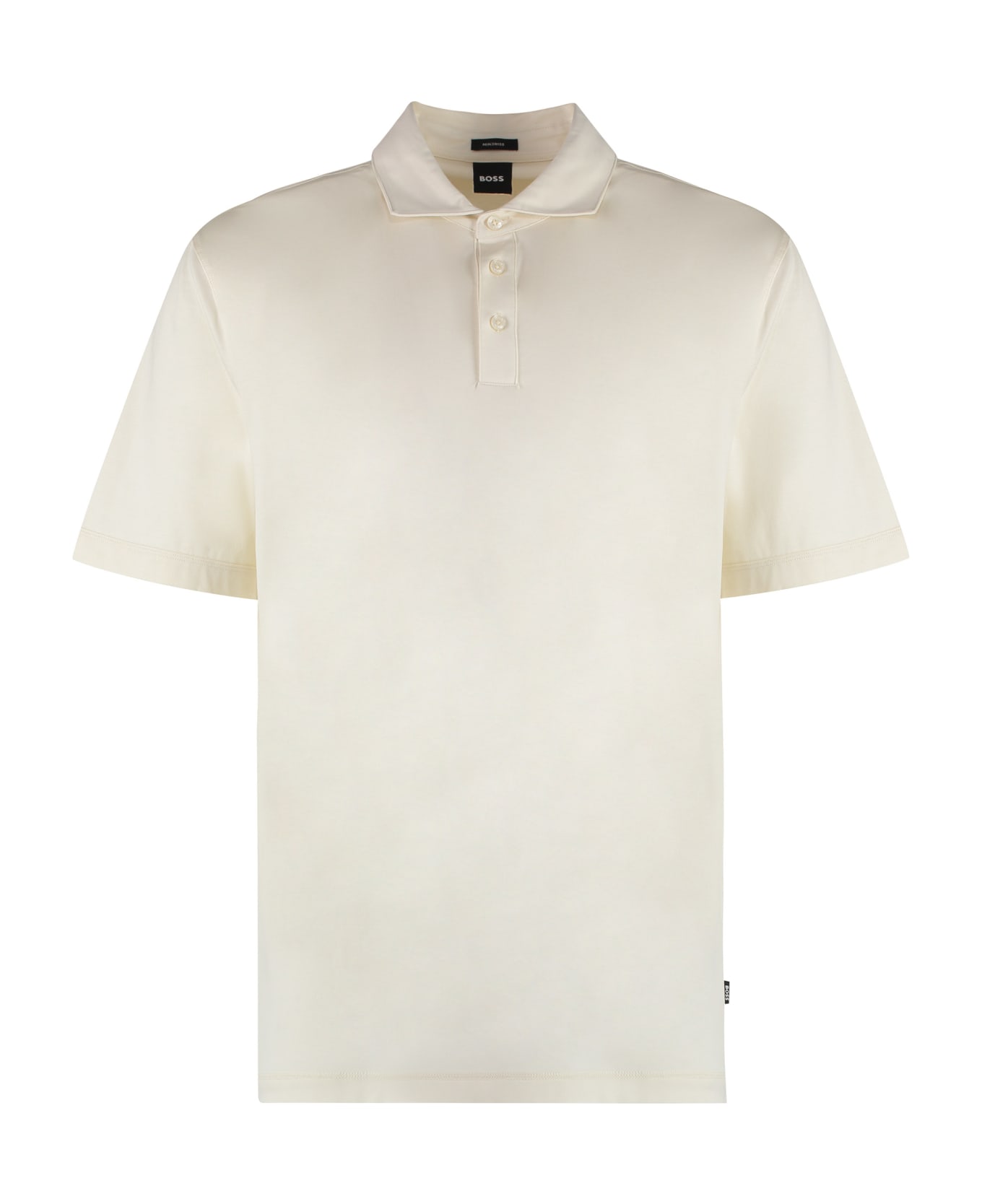 Hugo Boss Blend Cotton Polo Shirt - Ivory
