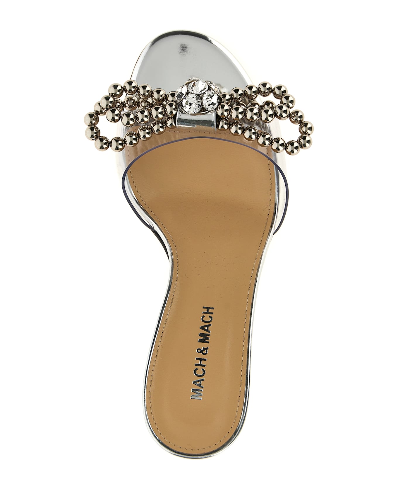 Mach 
Mach 
stud Bow
 Sandals - Silver