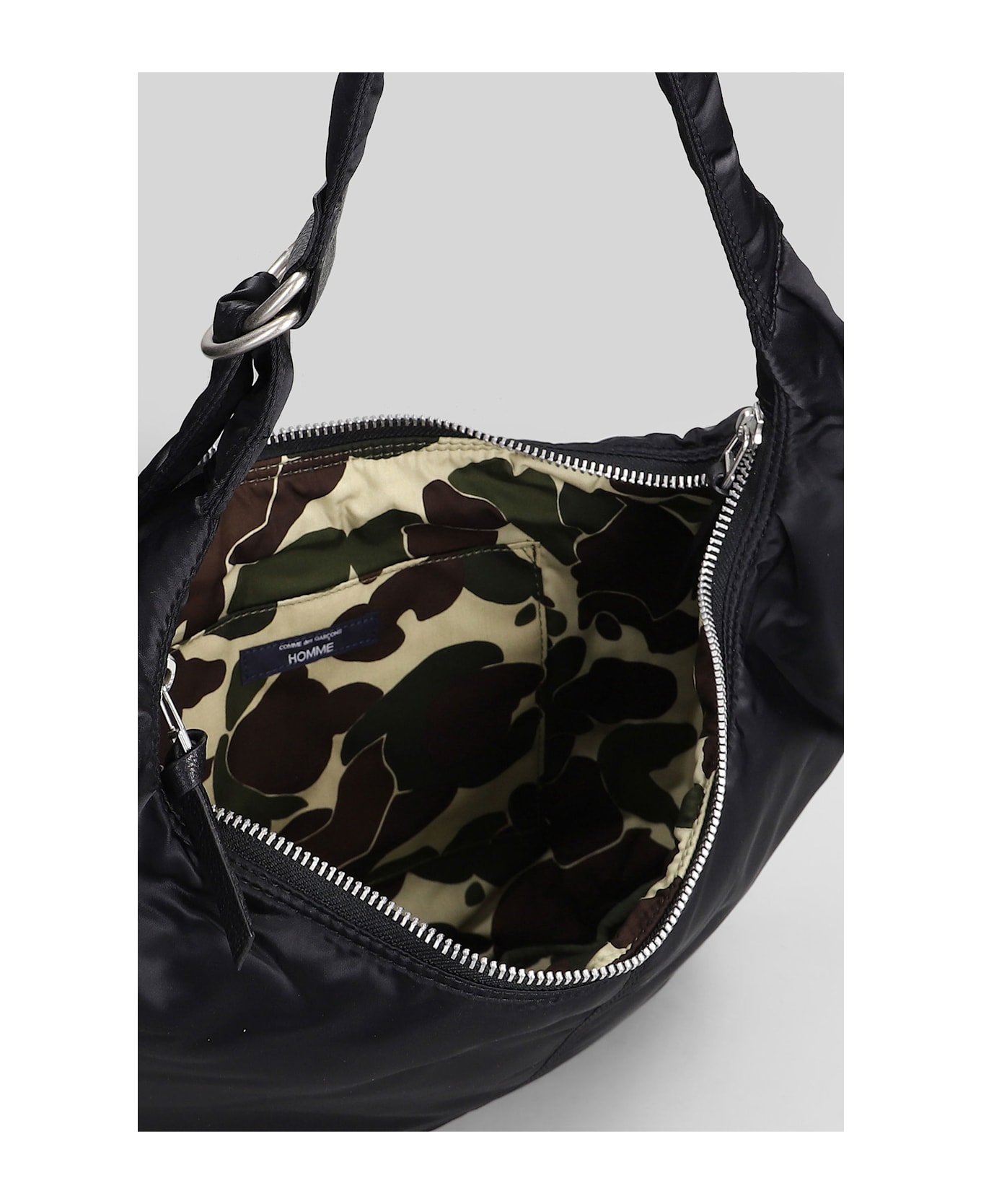 Comme des Garçons Homme Shoulder Bag In Black Nylon - black