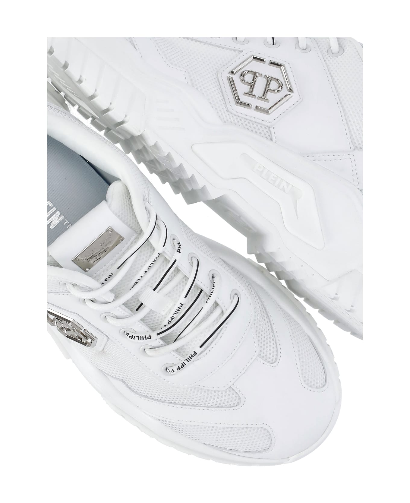 Philipp Plein Predator Sneakers - White スニーカー