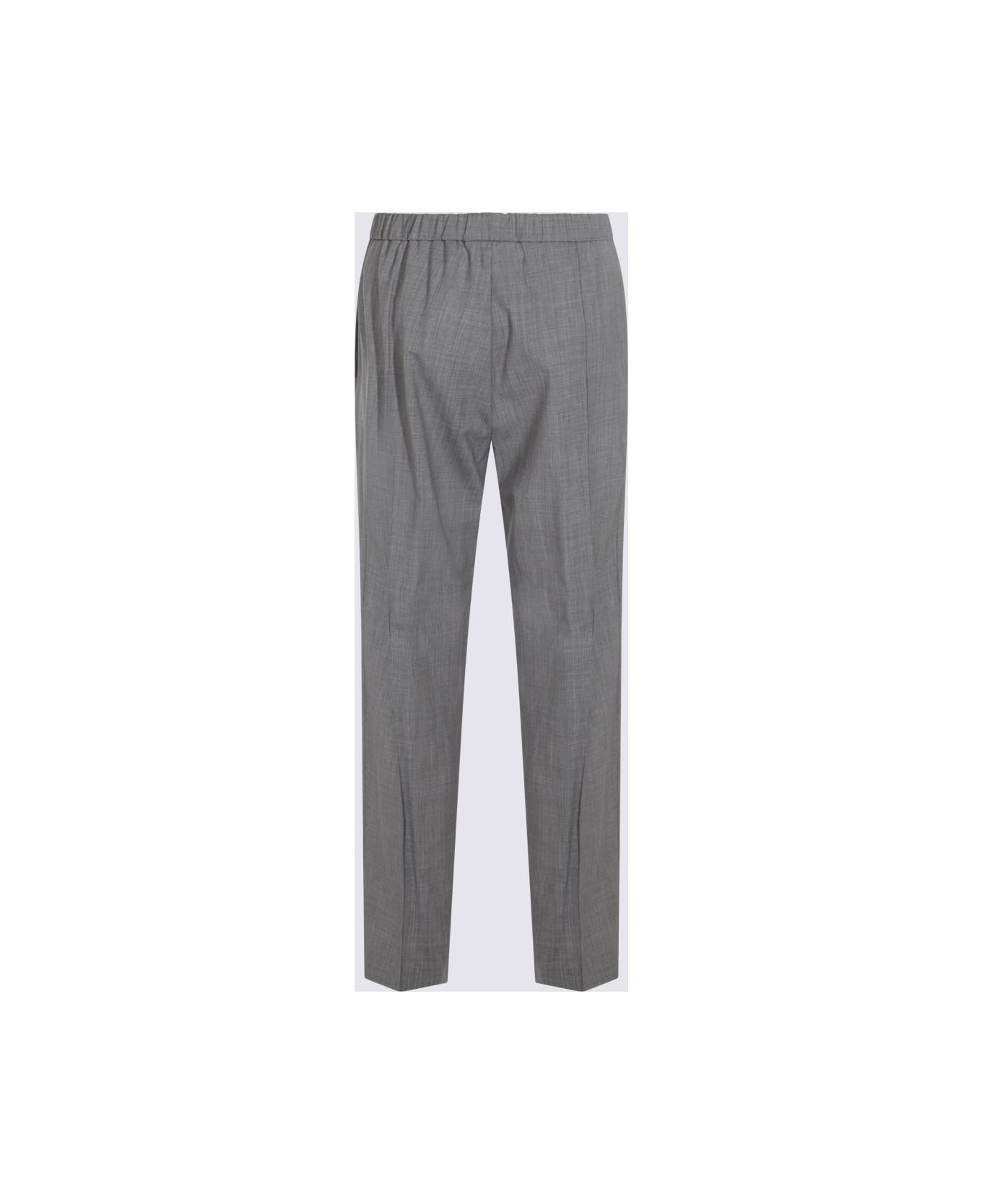 Fabiana Filippi Grey Wool Pants - ROCCIA/MELANGE