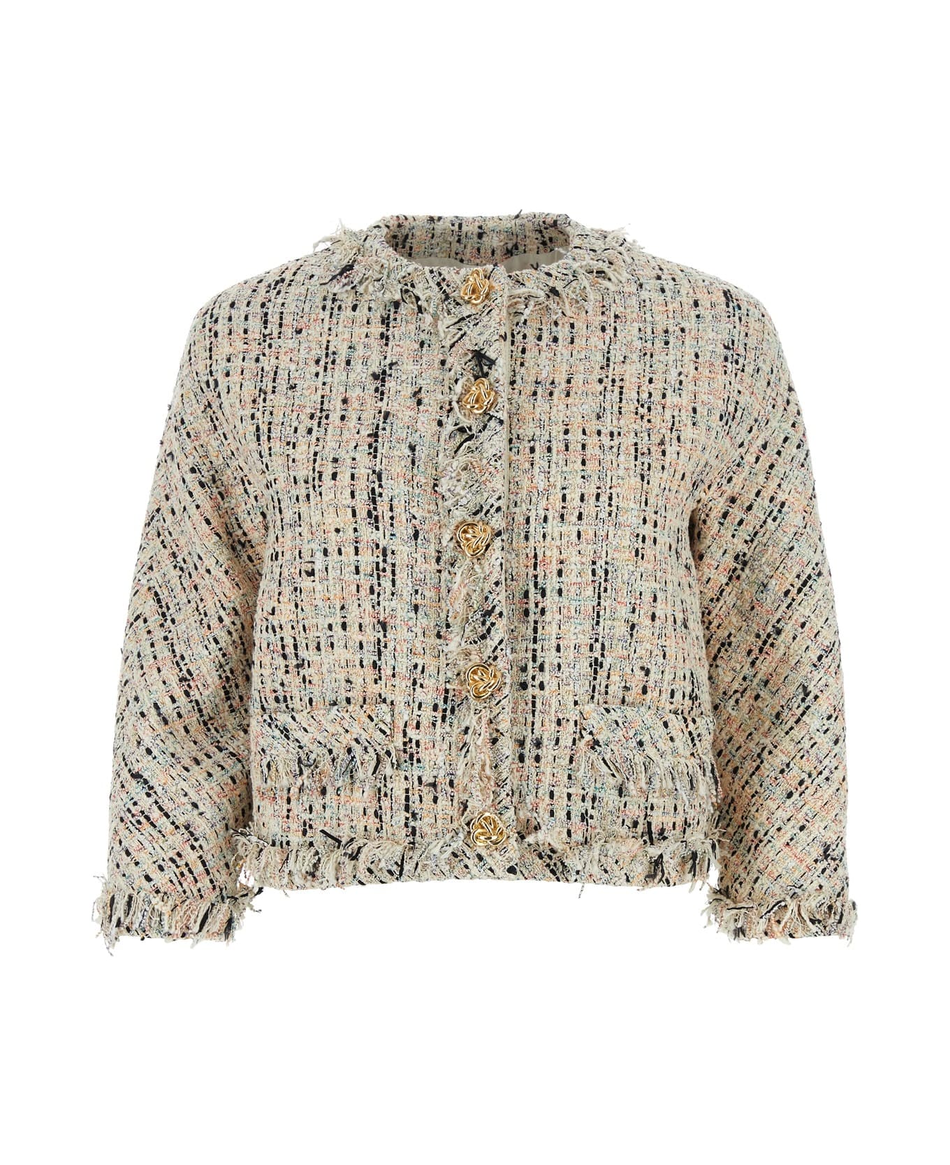 Alexander McQueen Multicolor Tweed Blazer - MULTICOLOUR
