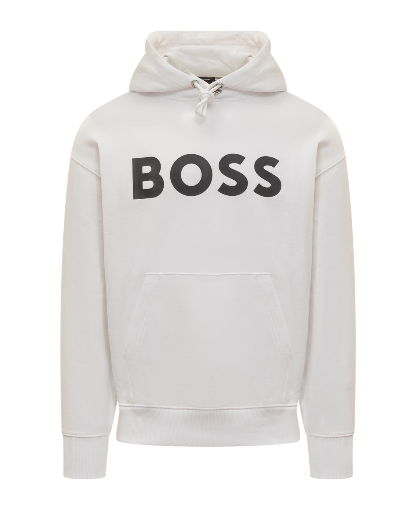 Hugo Boss Hoodie With Logo - WHITE