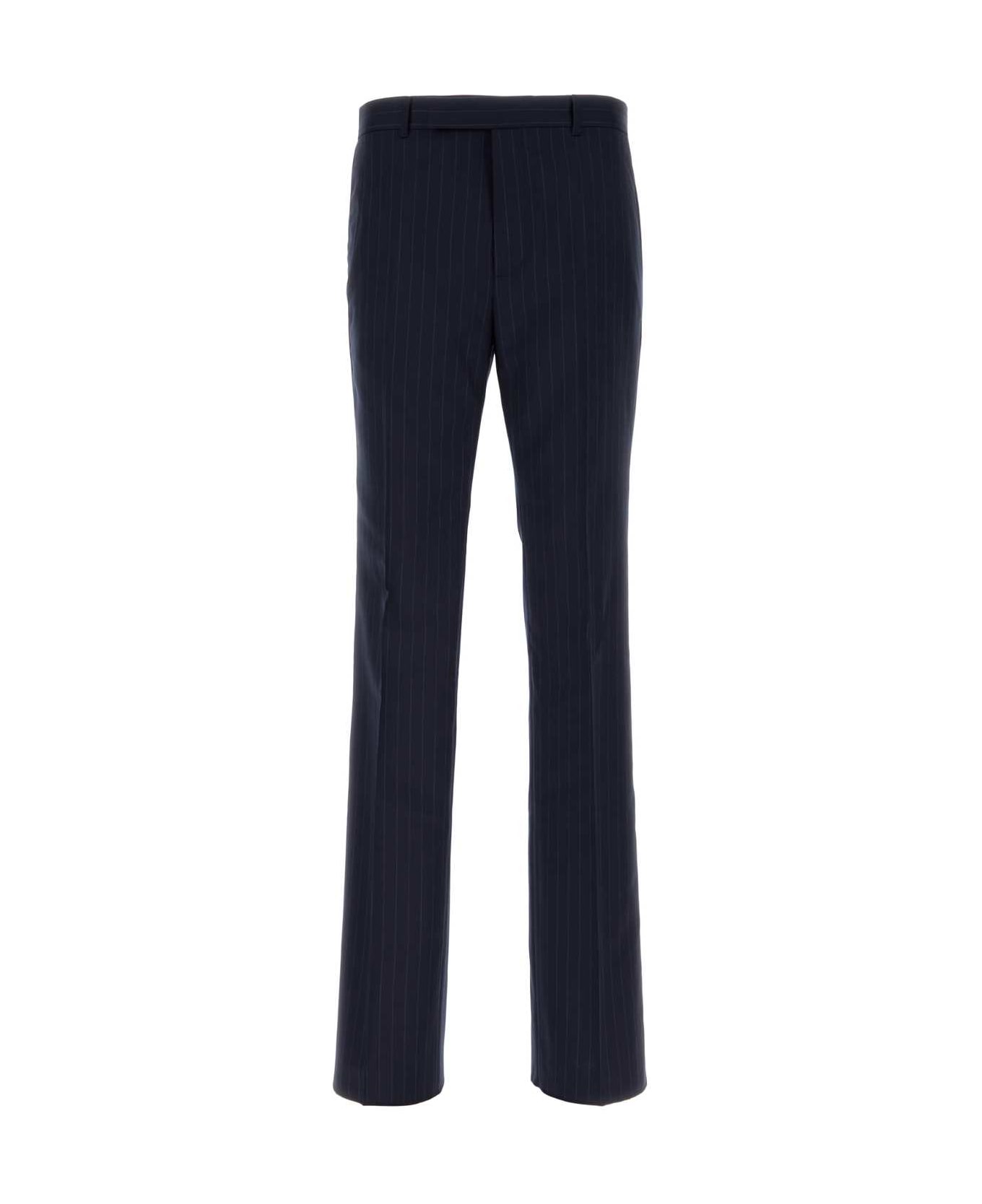 Givenchy Embroidered Wool Pant - Blue