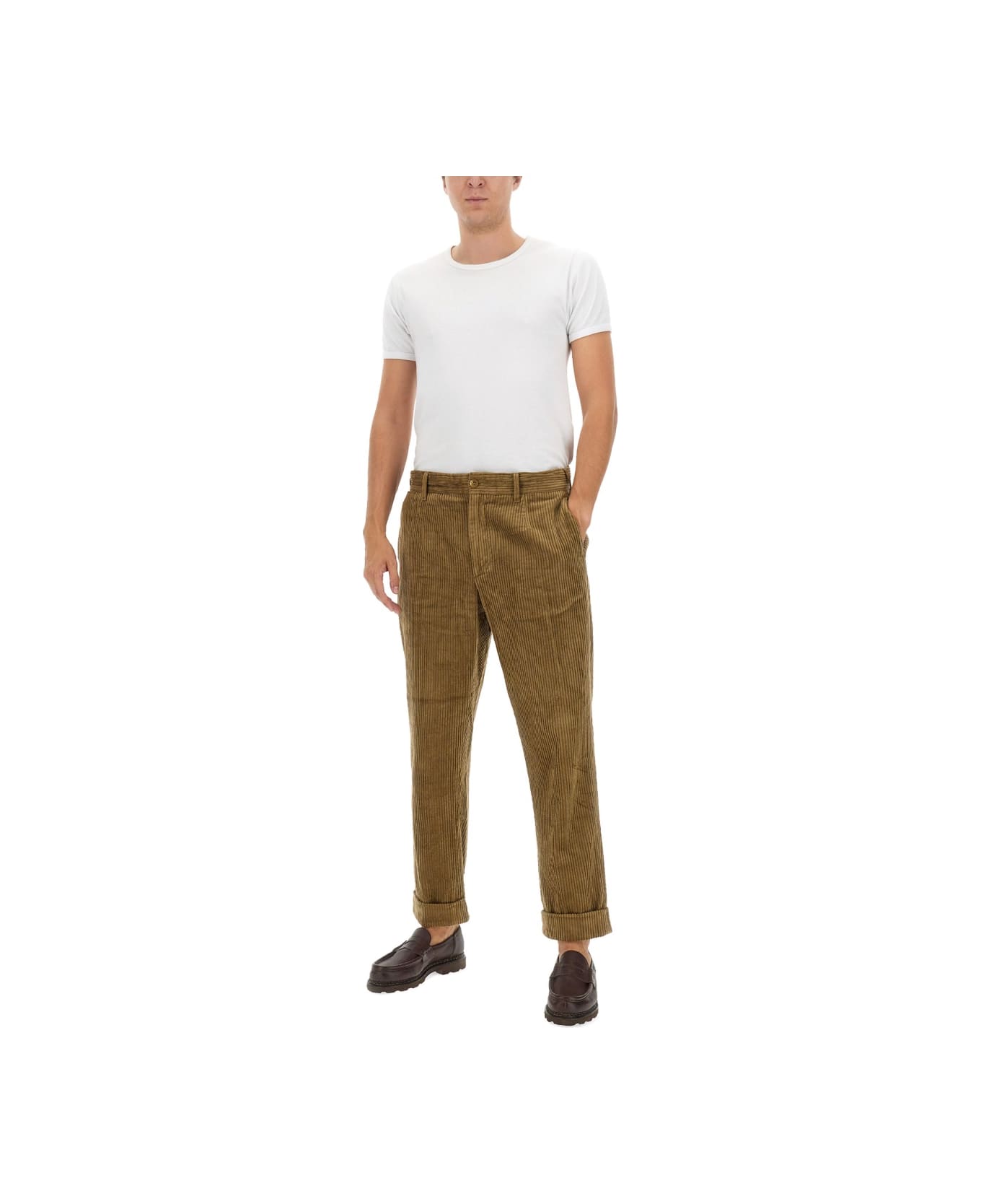 Engineered Garments Velvet Pants - BROWN ボトムス