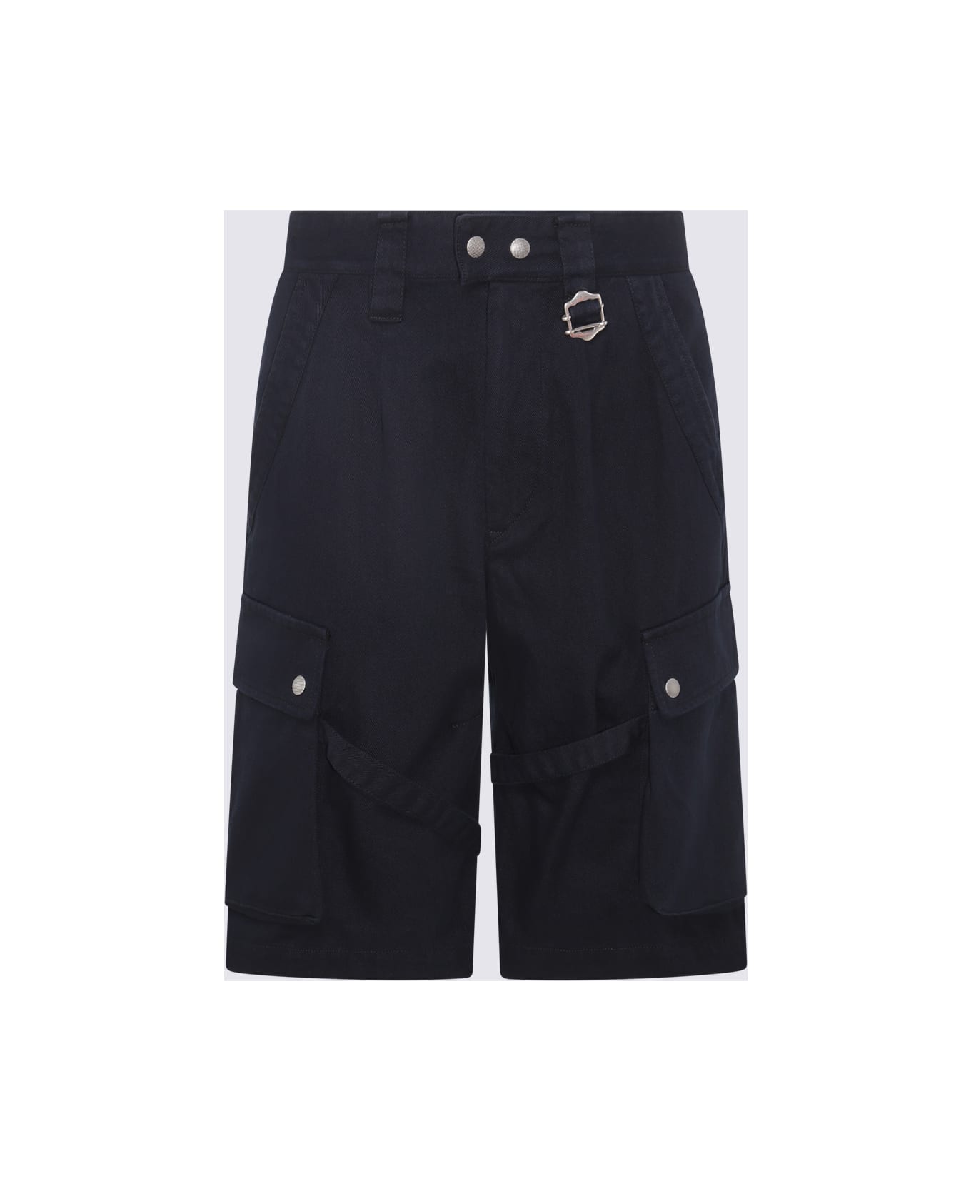 Isabel Marant Black Cotton Cargo Shorts - Black