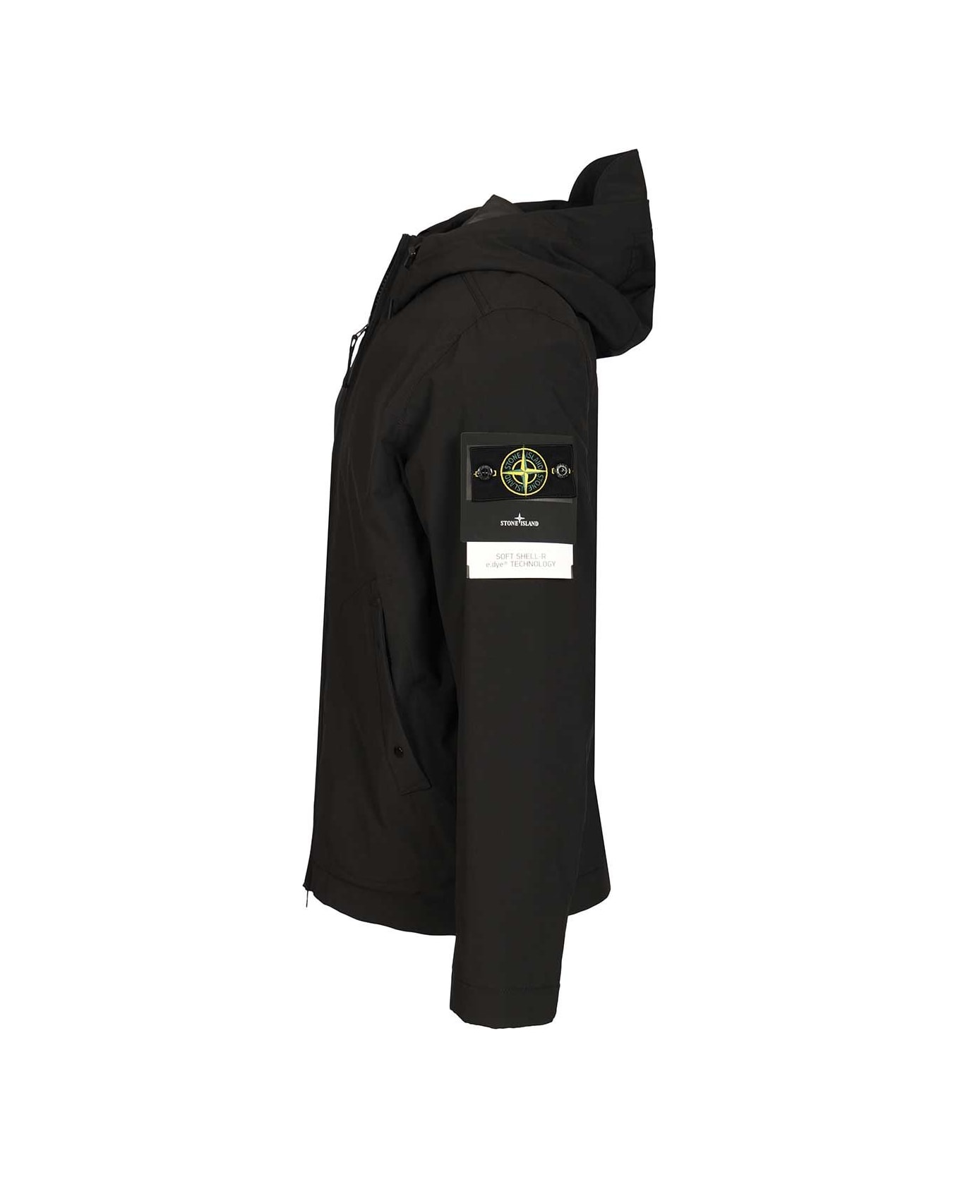 Stone Island Soft Shell-r_e.dye® Jacket - BLACK
