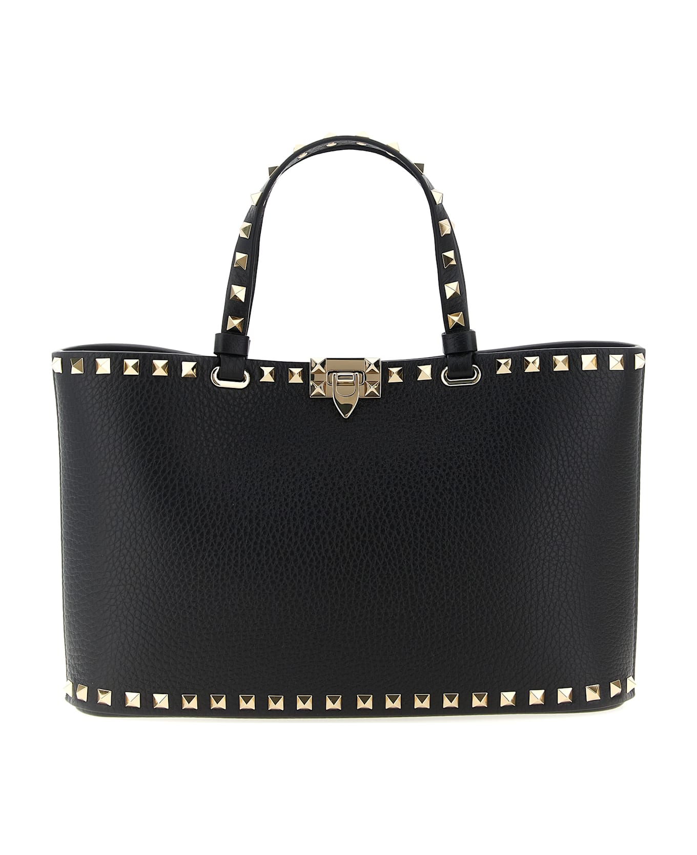 Valentino Garavani 
rockstud
 Small Shopping Bag - Black  
