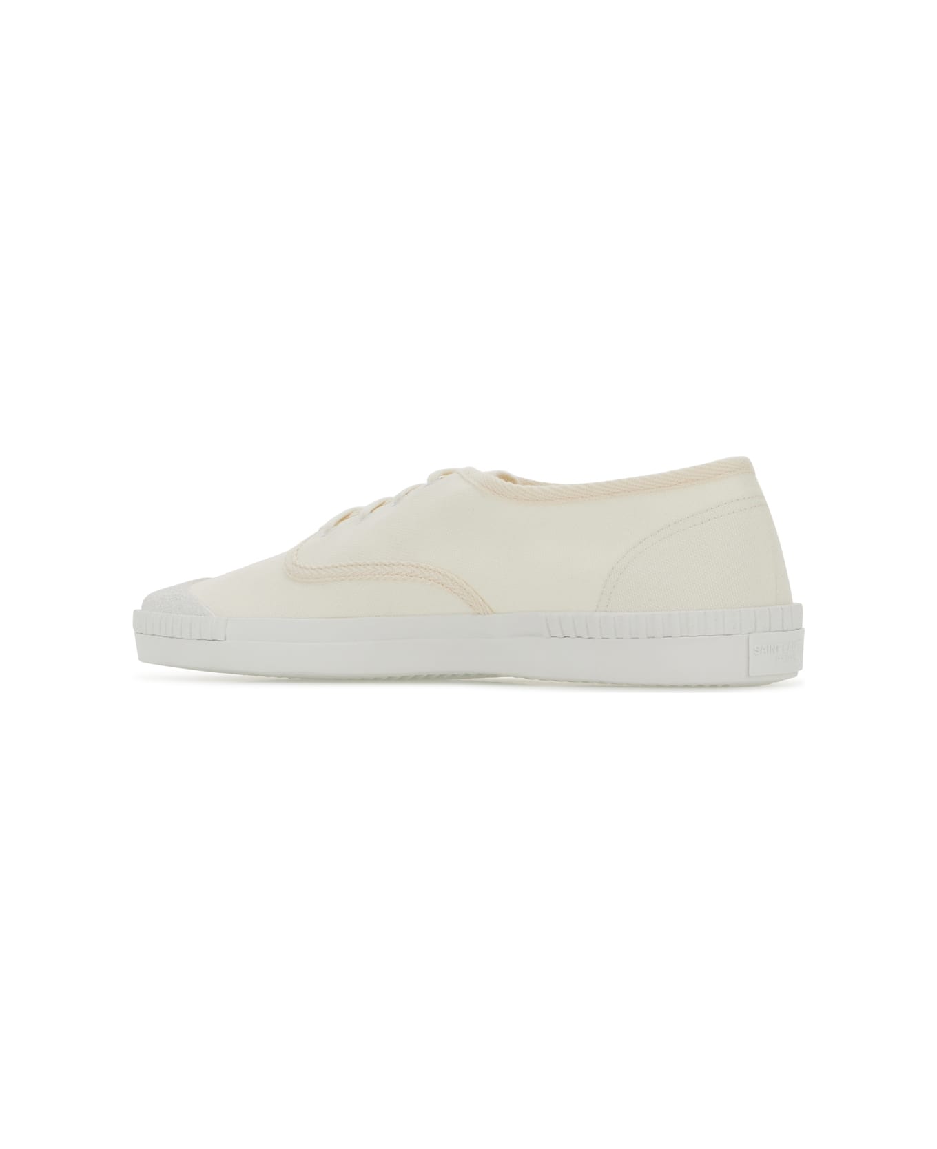 【関税&送料込】Saint Laurent Ivory Canvas Wes Sneakers Saint Laurent Ivory Canvas Wes Sneakers | italist