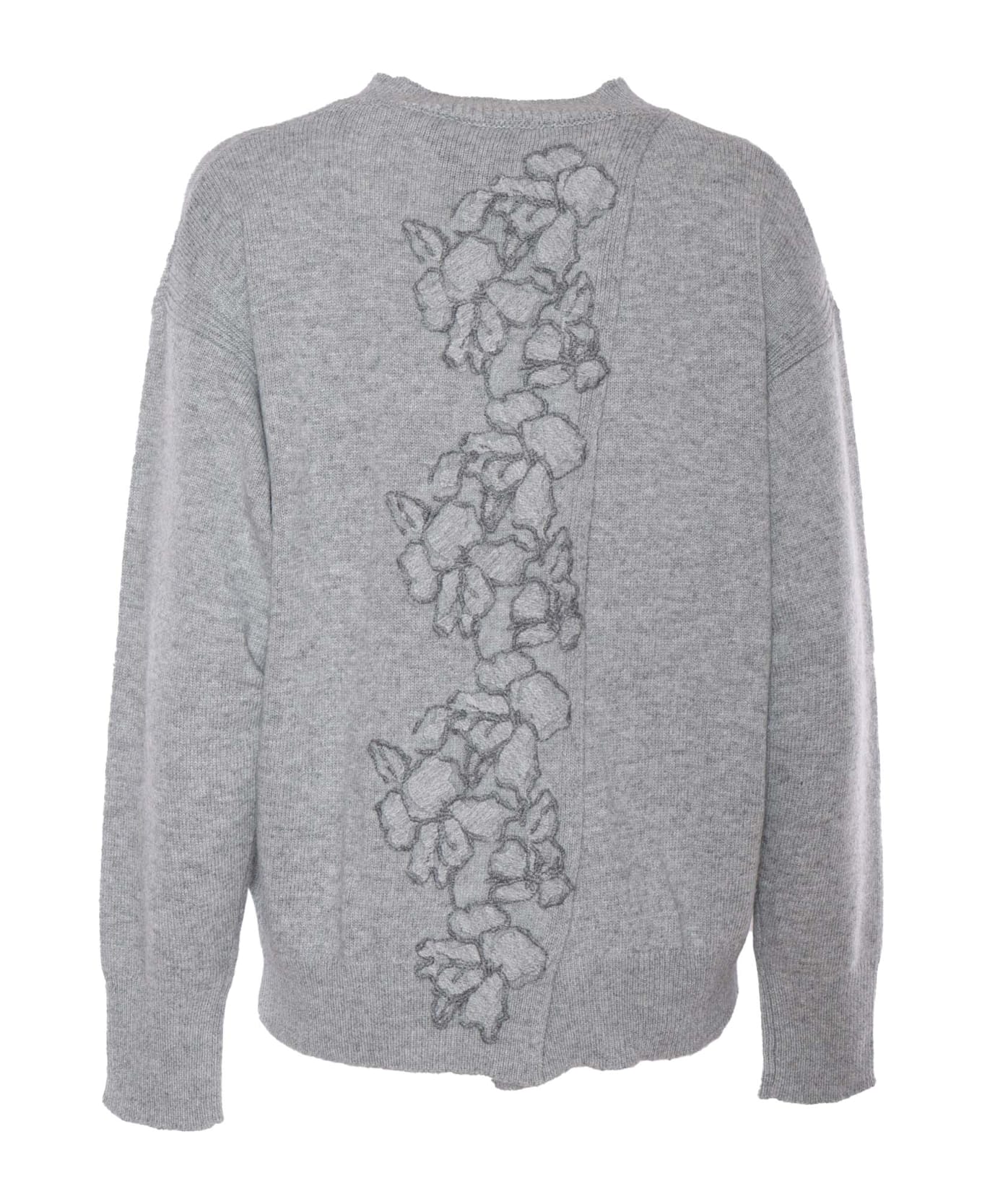 Ermanno Ermanno Scervino Knitted Fabric With Insert - GREY