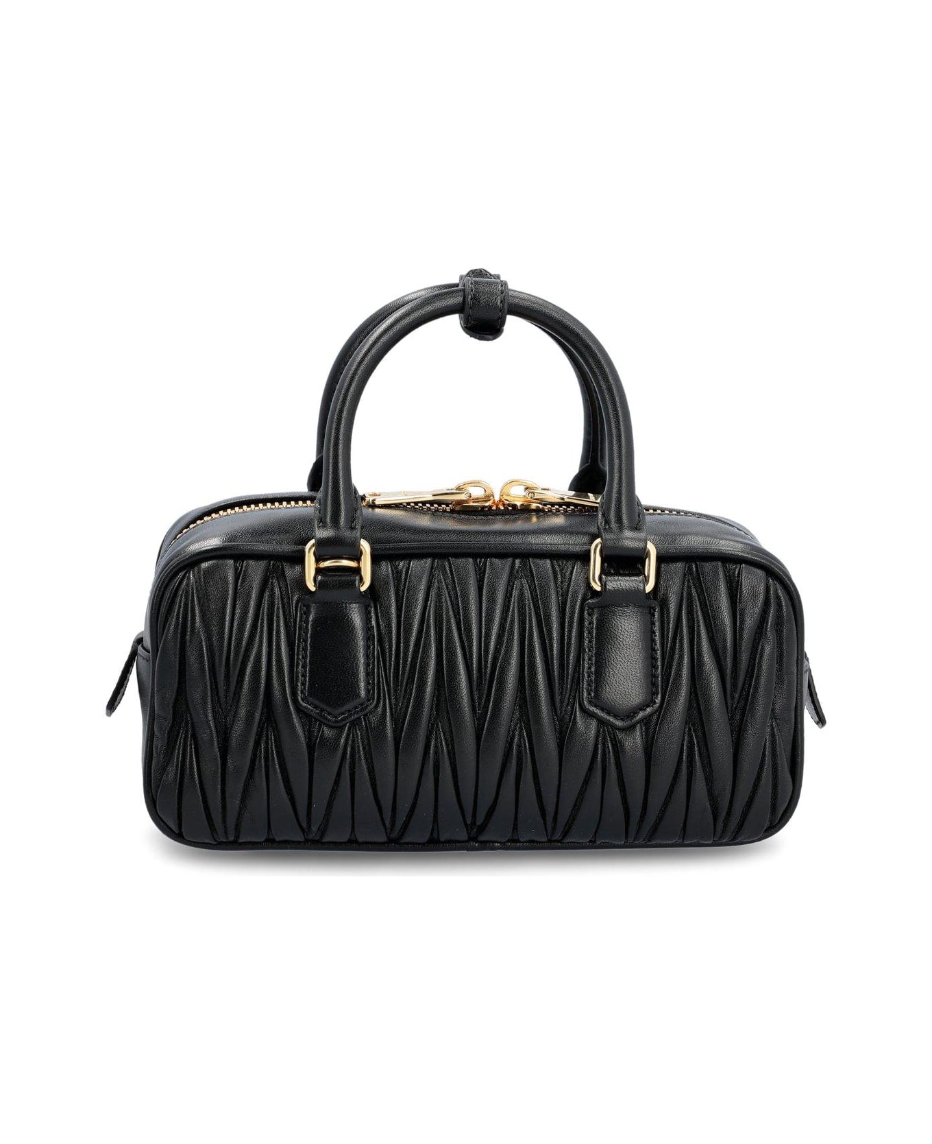 【Miu Miu 】Logo-Lettering Tote Bag ファーバッグ miu ミュウミュウ モントーネレター・ムートンMIUロゴ シープ
