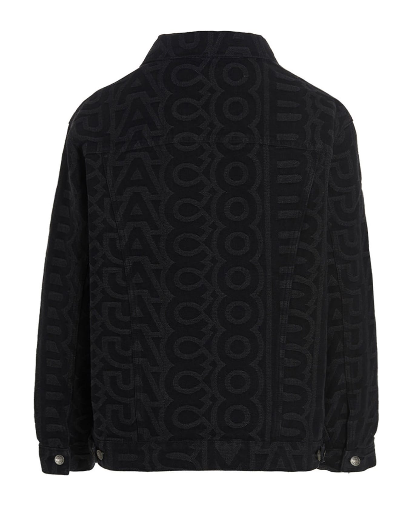 Marc Jacobs Embroidered Denim Jacket - Black