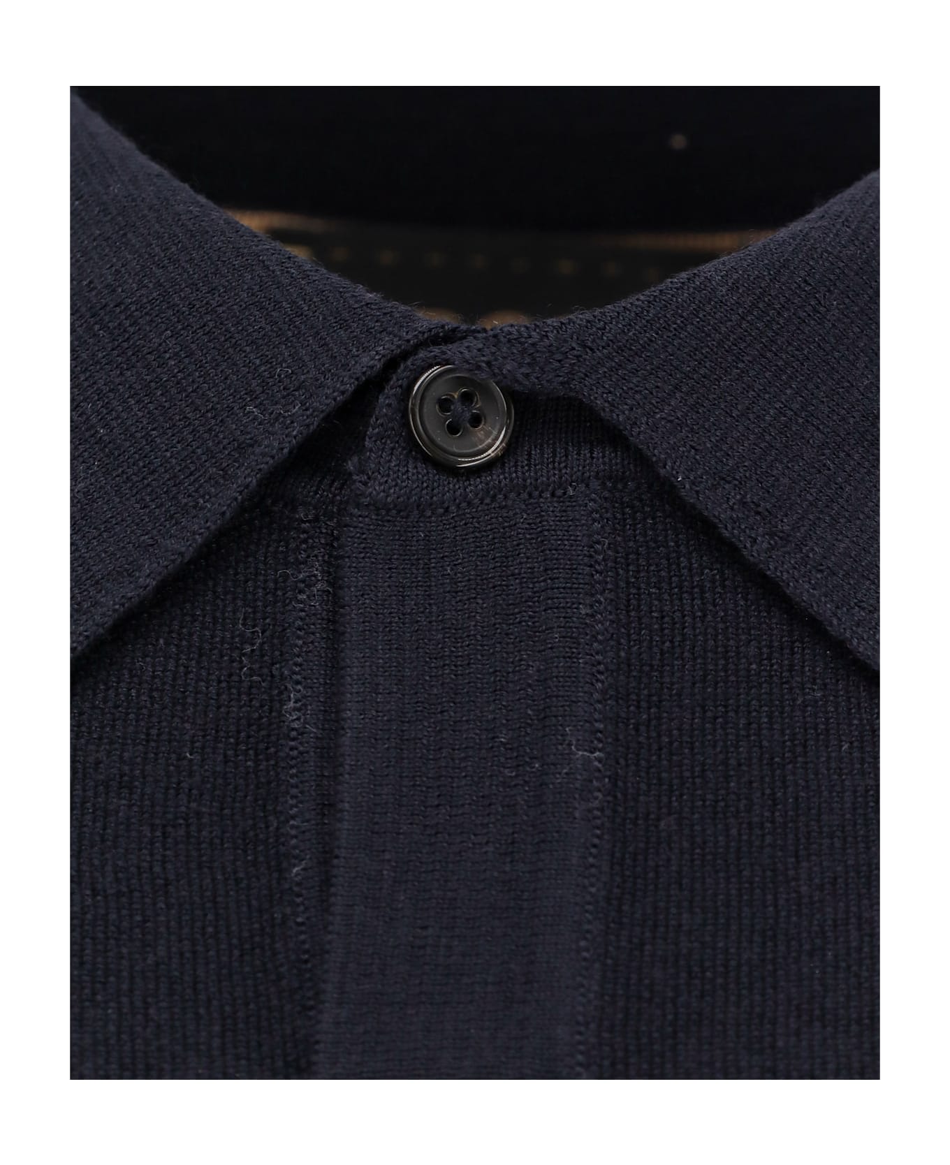 Hugo Boss Virgin Wool Polo Shirt - Blue