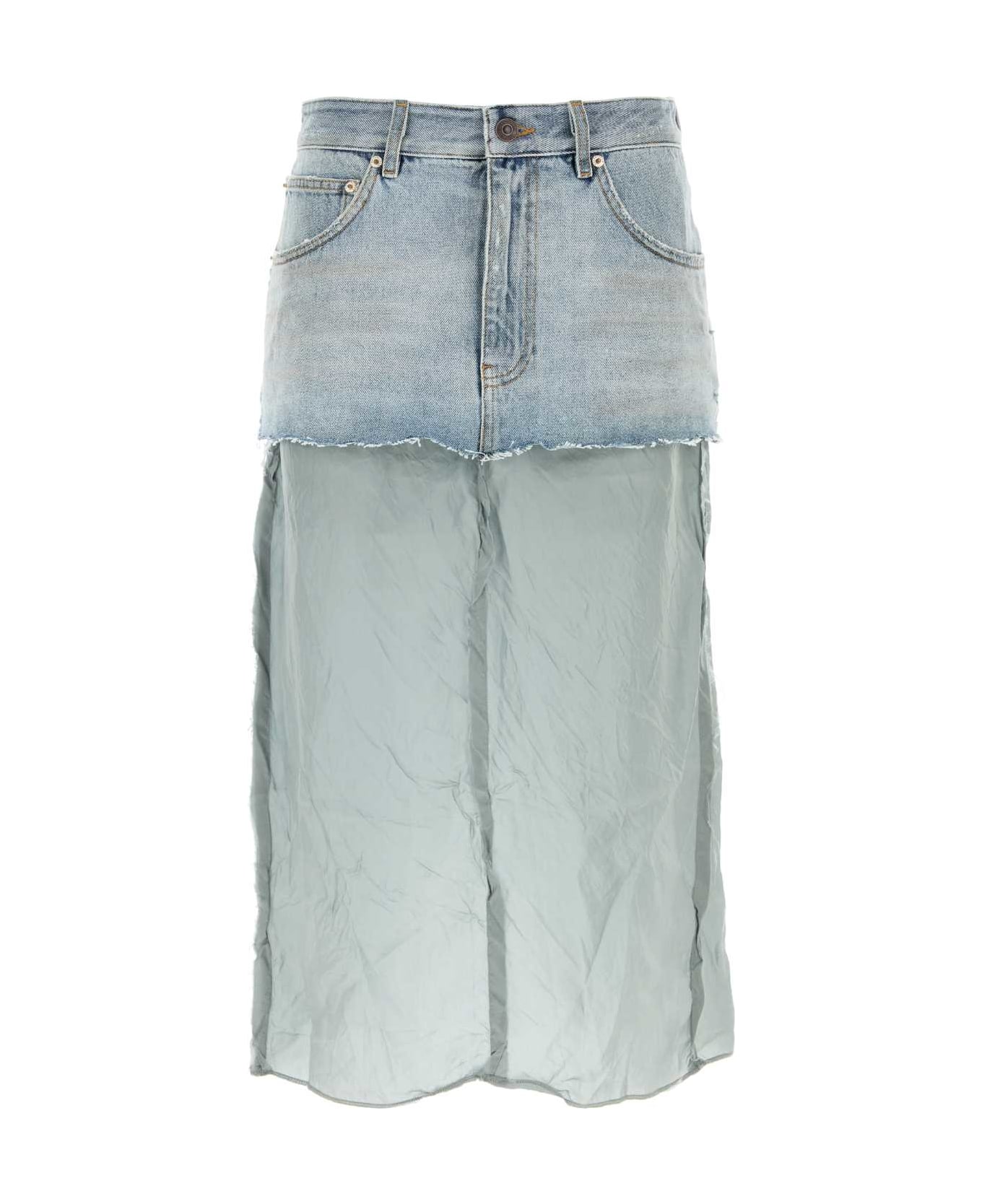 Balenciaga Denim Skirt - LIGHT BLUE