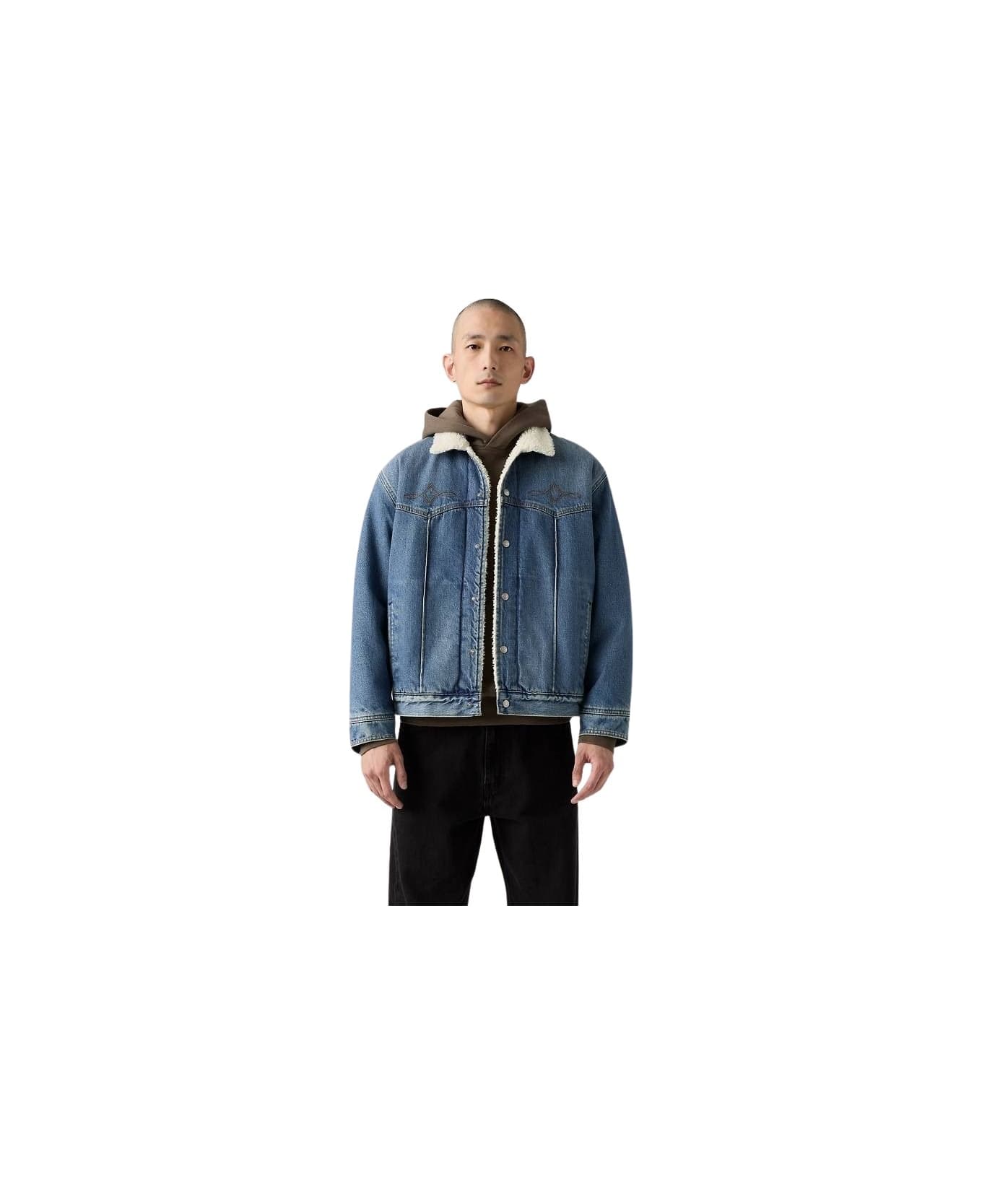 Levi's Western Sherpa Truck - Med Indigo