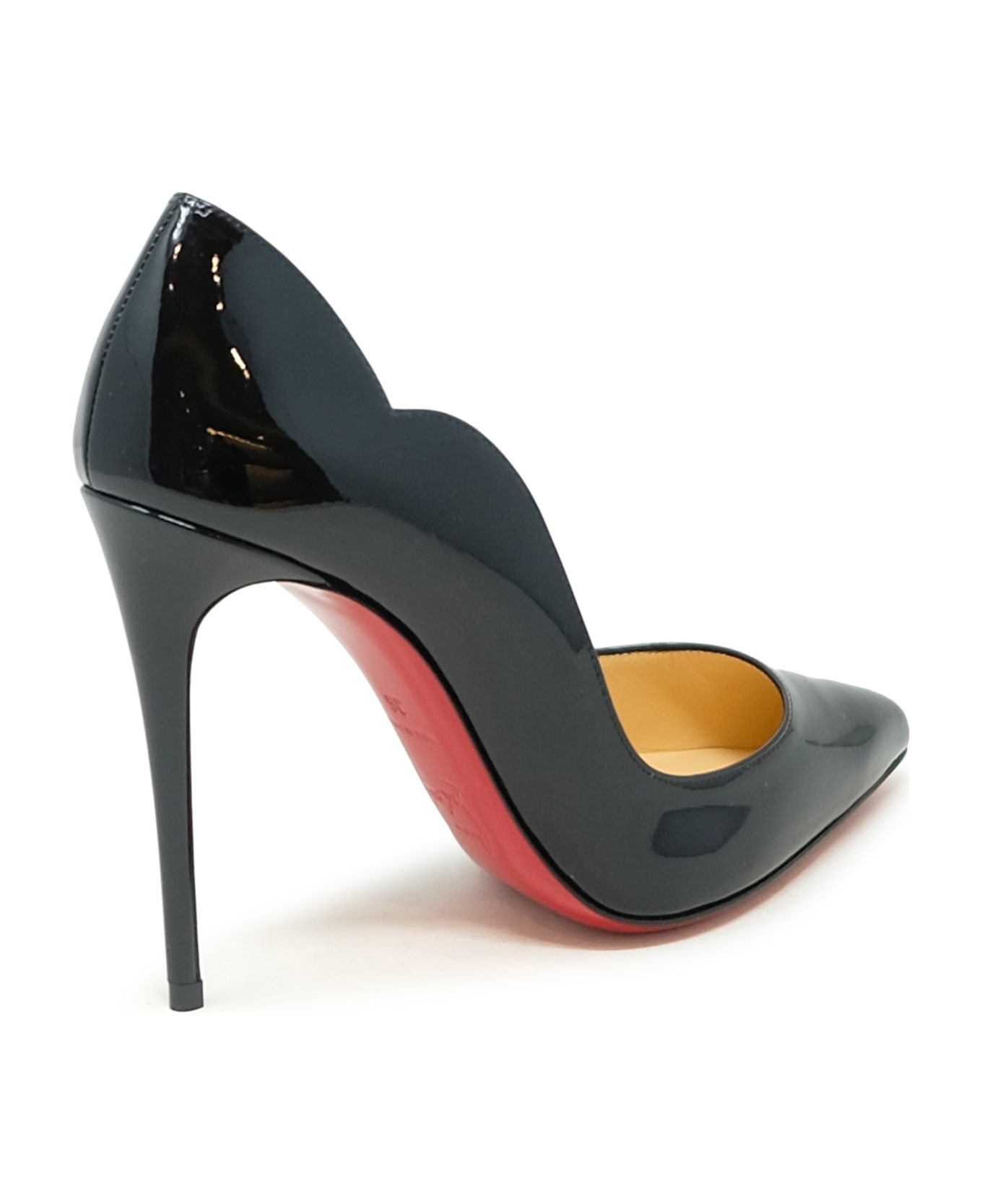 Christian Louboutin Black Patent Hot Chick 100 Pumps - BLACK