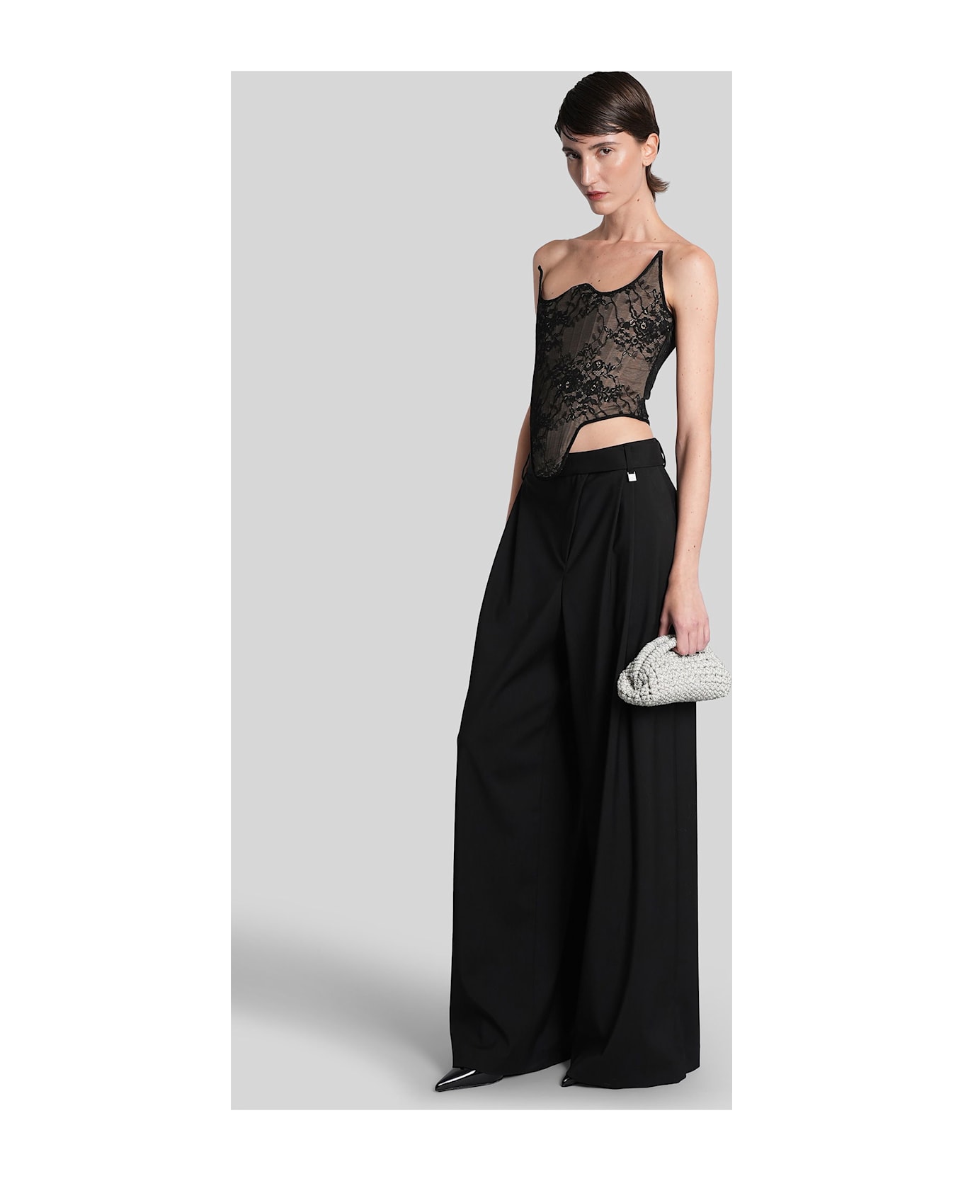 Giuseppe di Morabito Topwear In Black Polyamide - black