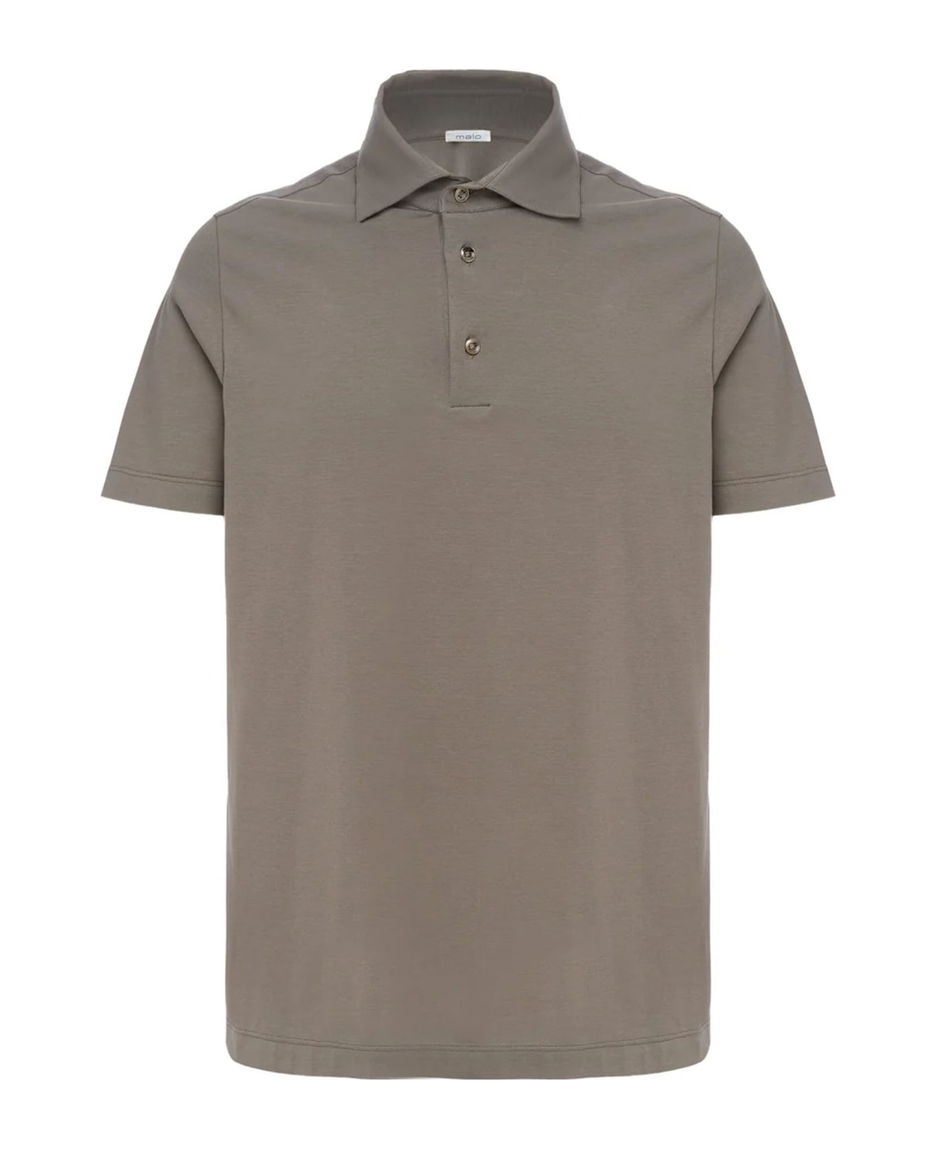 Malo Brown Stretch-cotton Polo Shirt - Brown