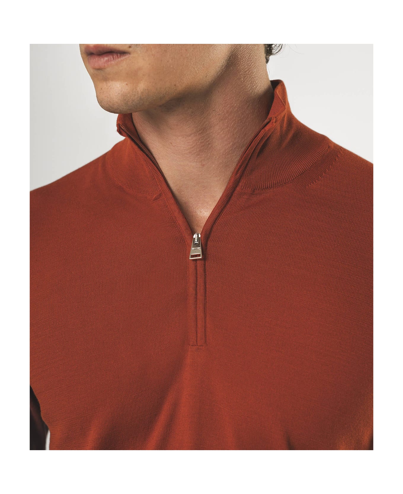 Larusmiani Sheffield Sweater Sweater - FireBrick