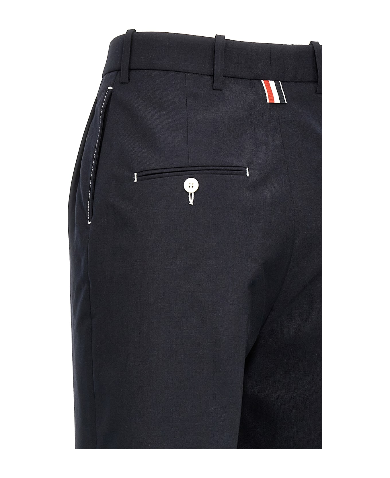 Thom Browne Wool Pants - NAVY