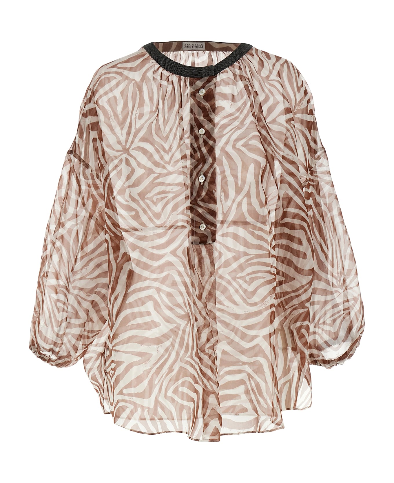 Brunello Cucinelli Monile Silk Blouse - Multicolor