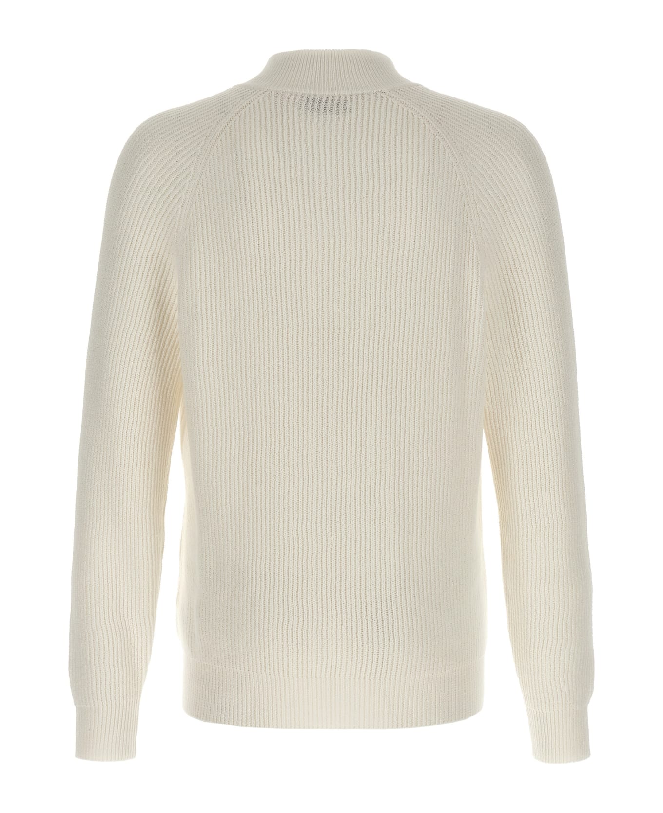 Brunello Cucinelli Zip Sweater - White