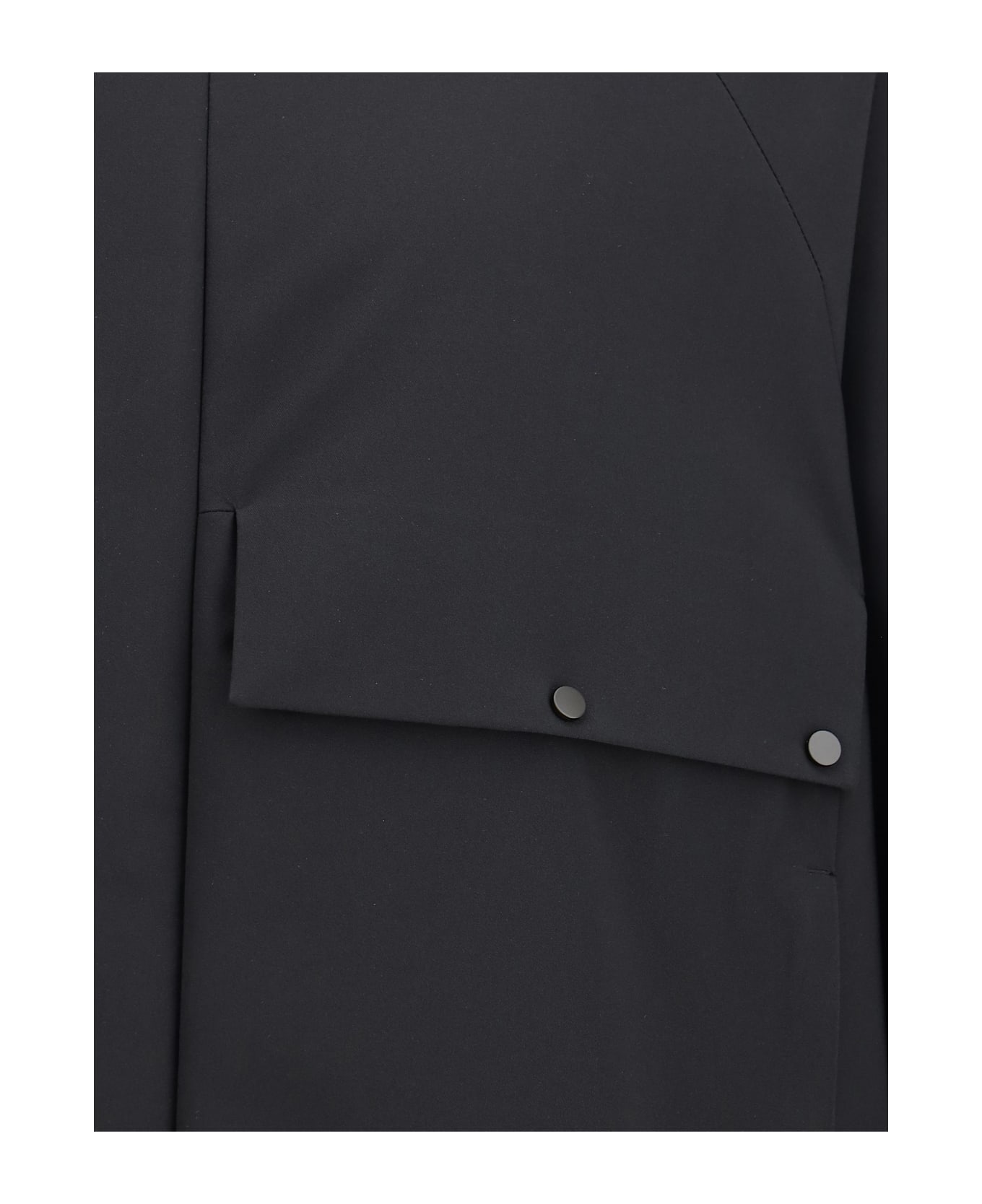 Moncler Egoutelles Jacket With Zipper And Button Closure