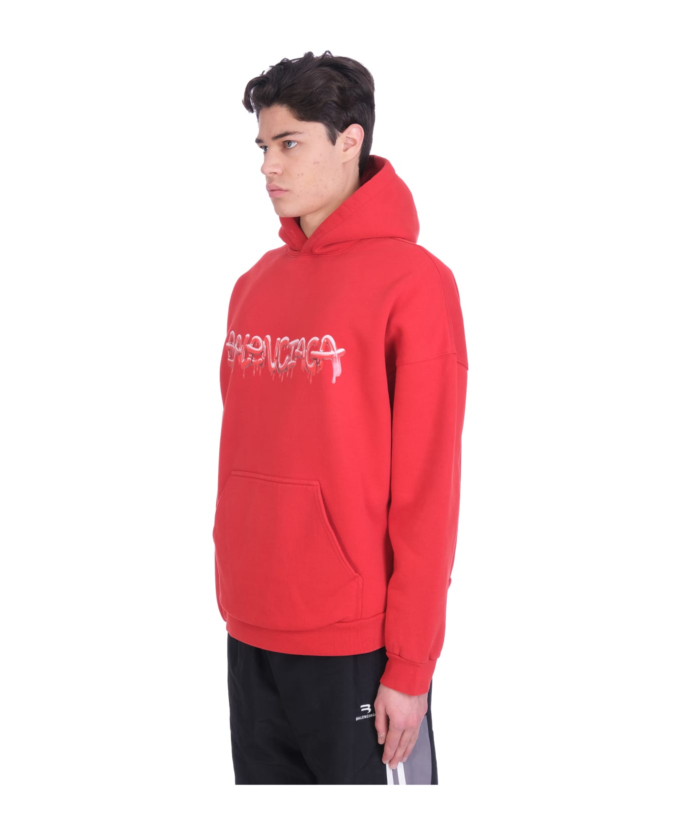 Balenciaga Sweatshirt In Red Cotton - red