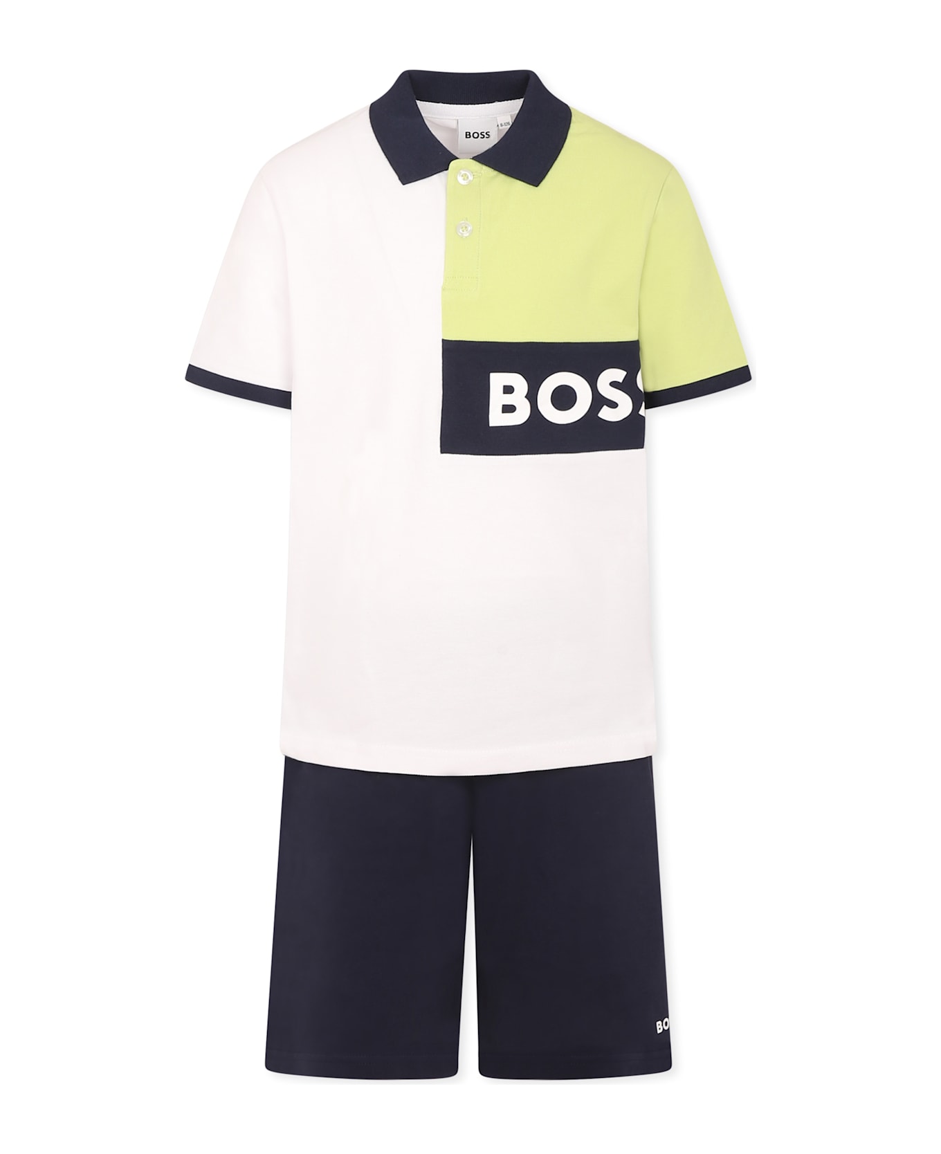 Hugo Boss Multicolor Suit For Boy With Logo - Multicolor