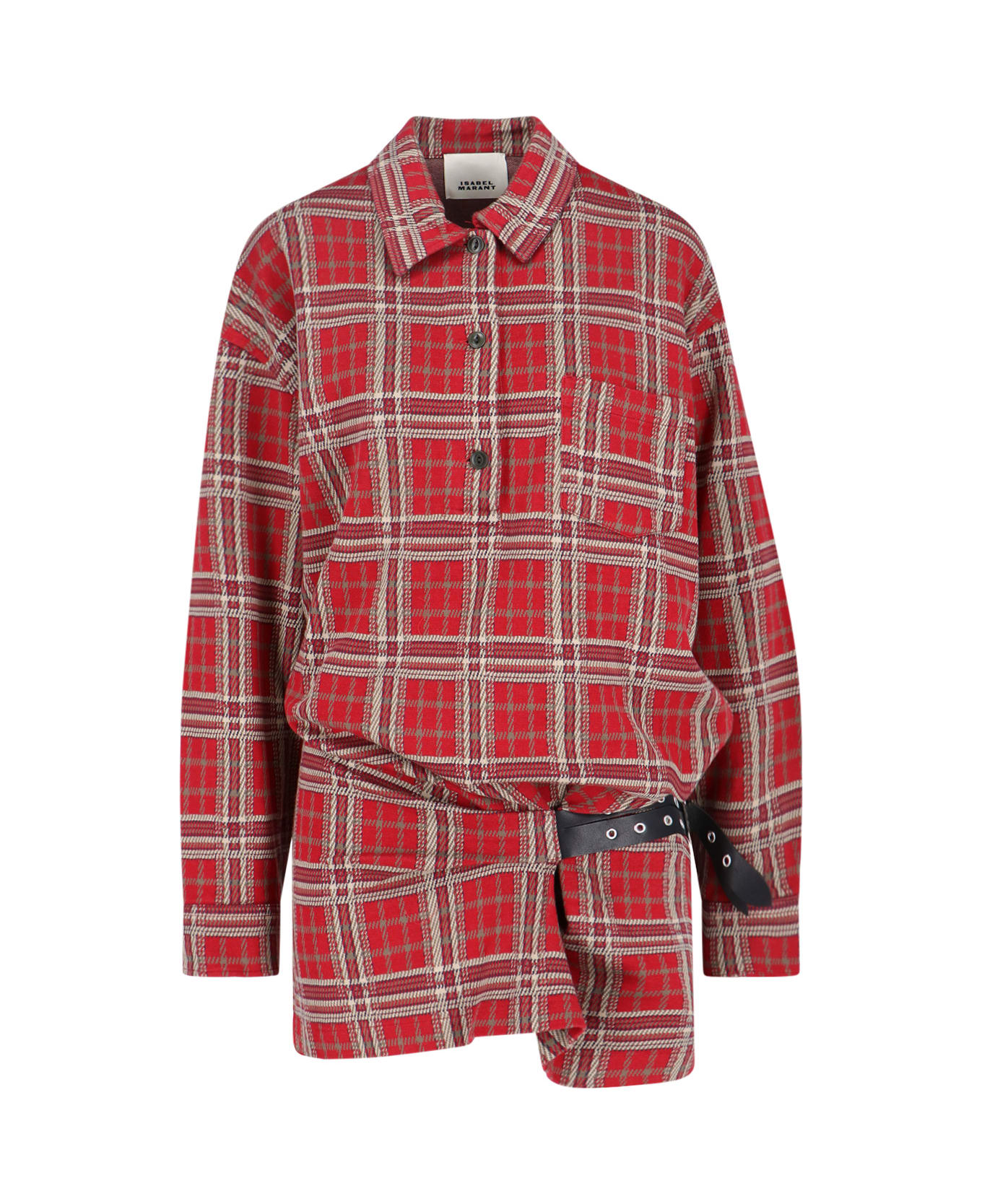 Isabel Marant 
blandia
 Shirt Dress - Red