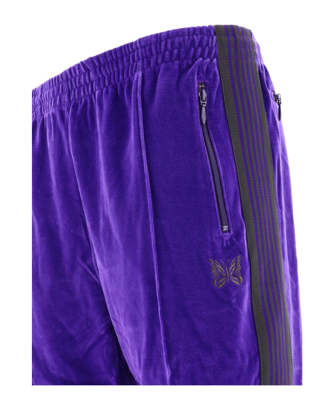 Needles Butterfly Detailed Straight-leg Track Pants - VIOLET