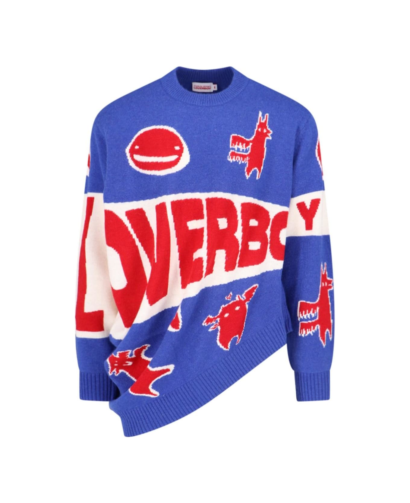 Charles Jeffrey Loverboy 'topsy Turvy Lojo' Sweater - BLUE ニットウェア