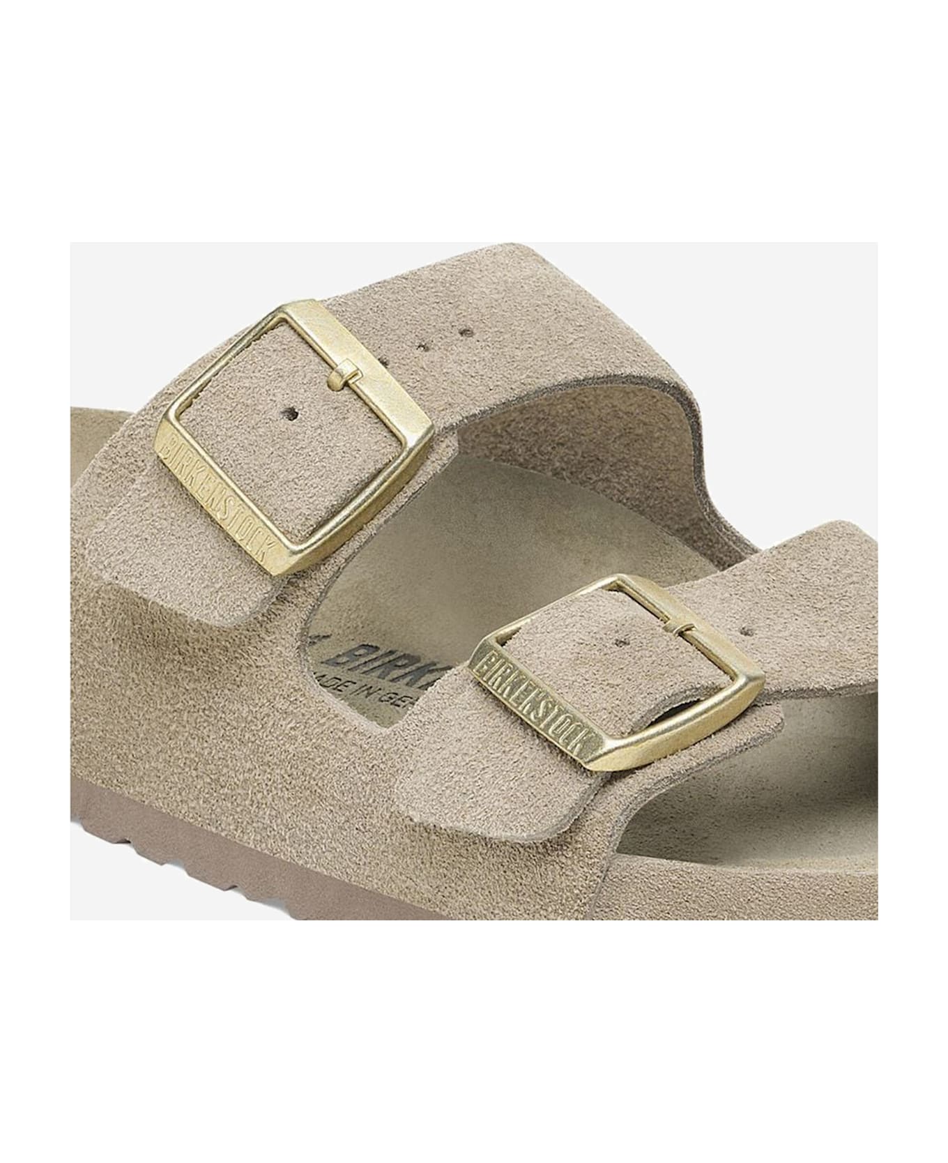Birkenstock Arizona Suede Sandals - Beige