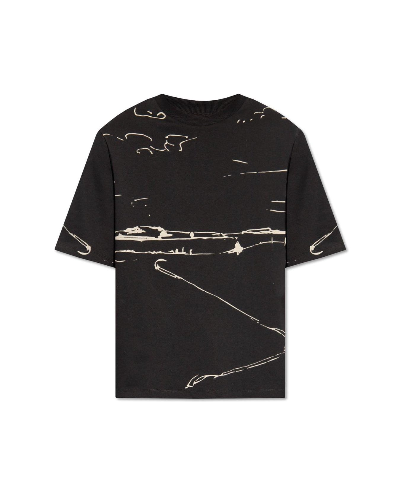 Emporio Armani Printed T-shirt - Black シャツ