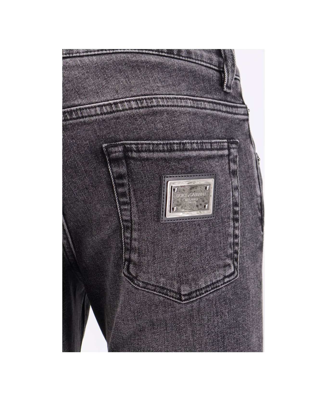 Dolce 
Gabbana Skinny Grey Denim Jeans - VARIANTE ABBINATA
