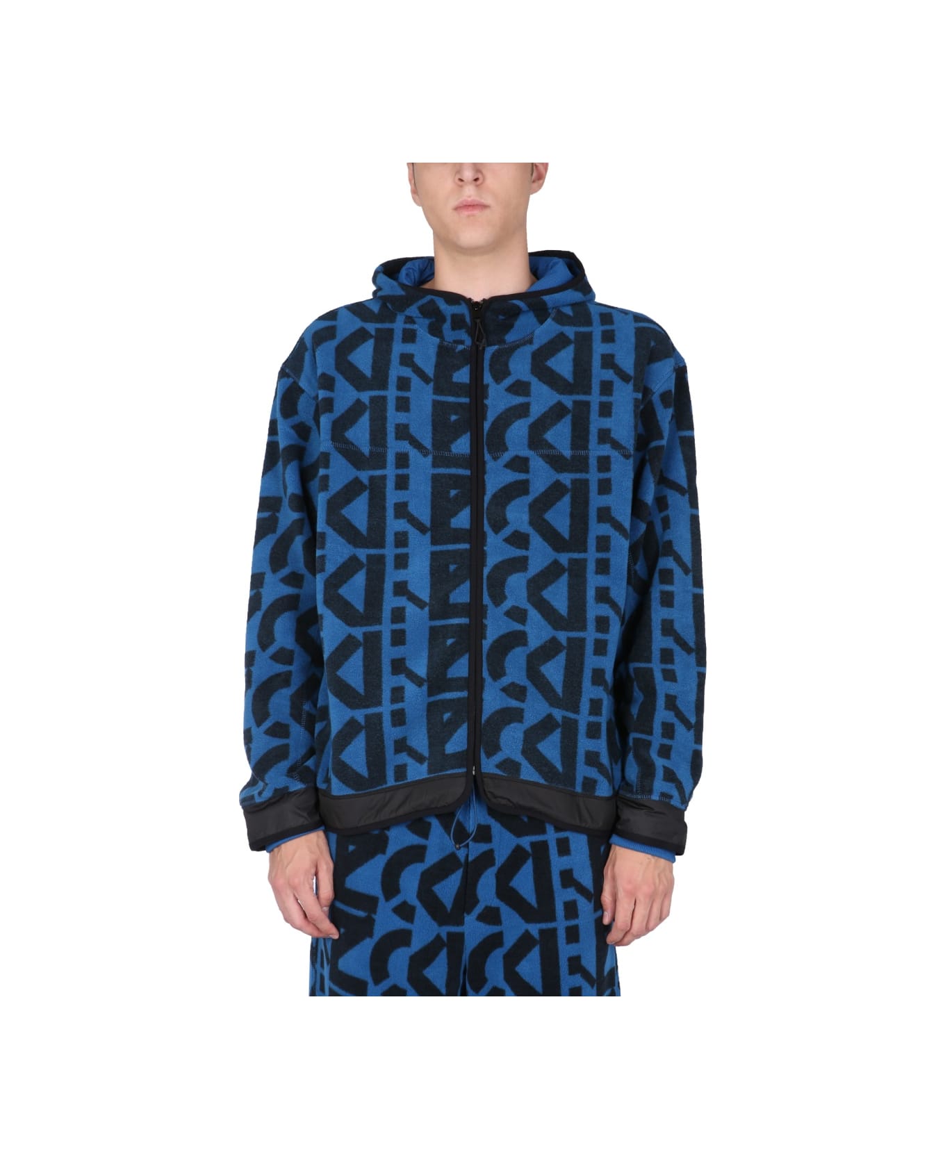 Kenzo Sweatshirt With Monogram Logo - BLUE フリース