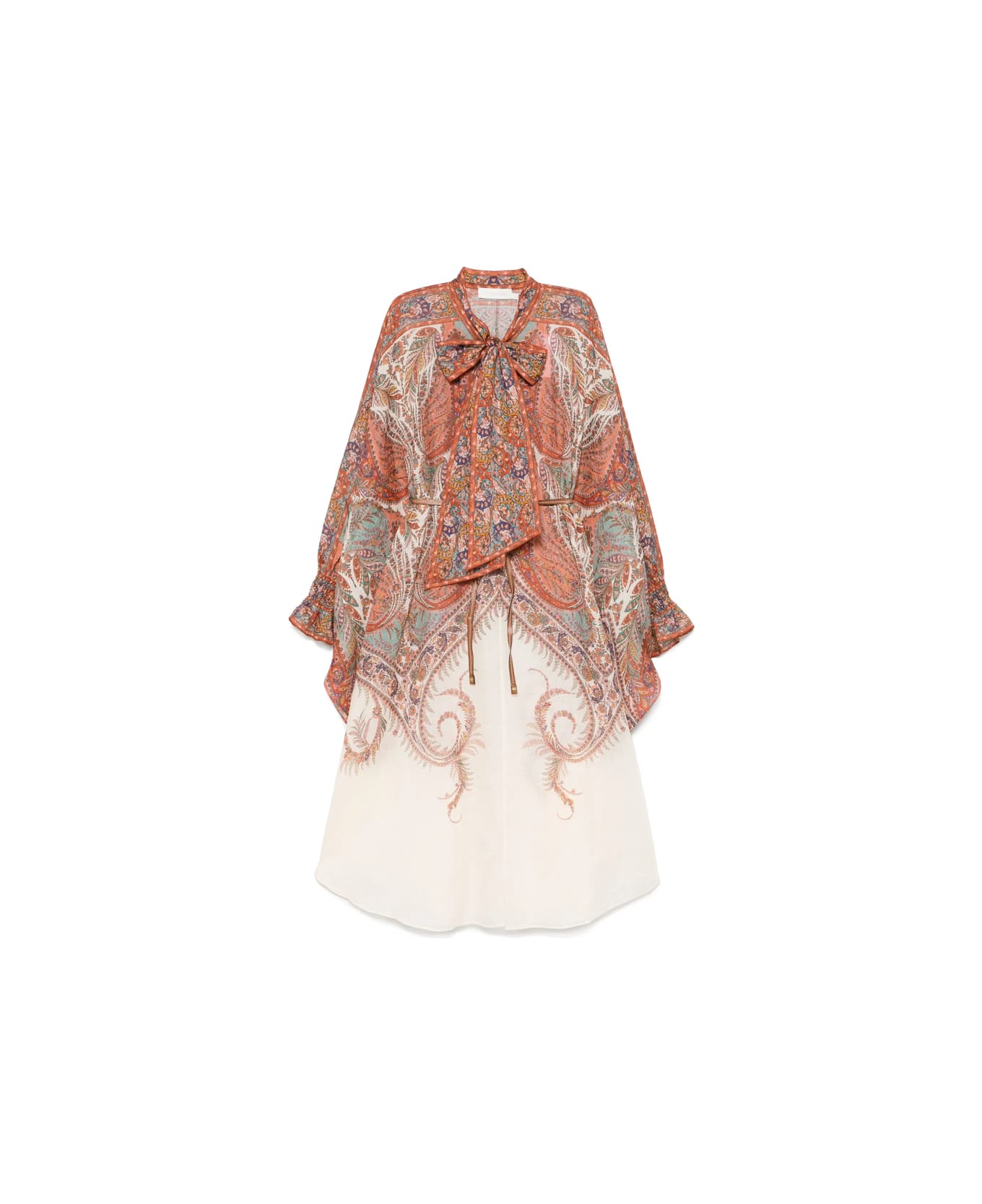 Zimmermann Dress - NEUTRALS/RED