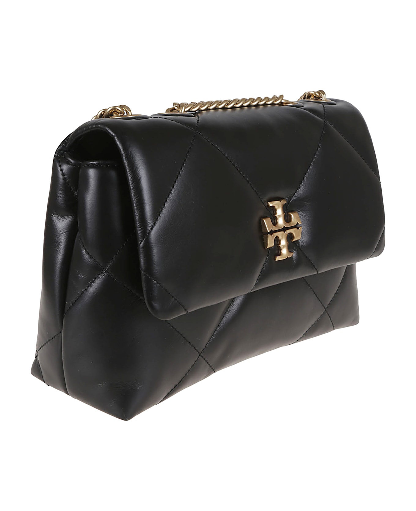 Tory Burch Kira Diamond Quilt Small Convertible Shoulder Bag - Black
