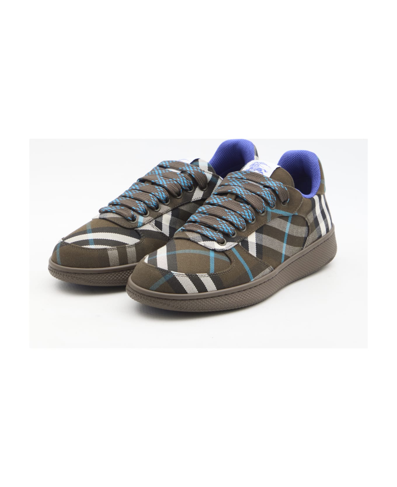 Burberry Terrace Check Sneakers - BROWN