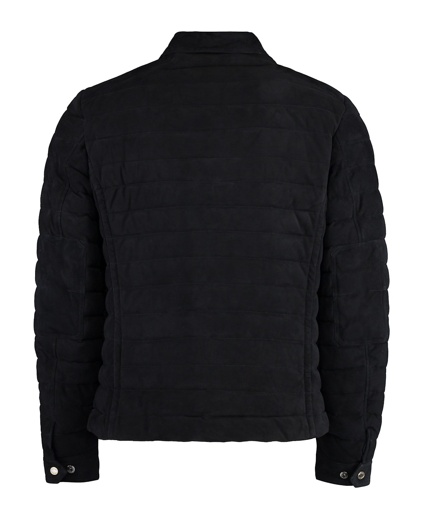 Moorer Crespi Suede Jacket - blue