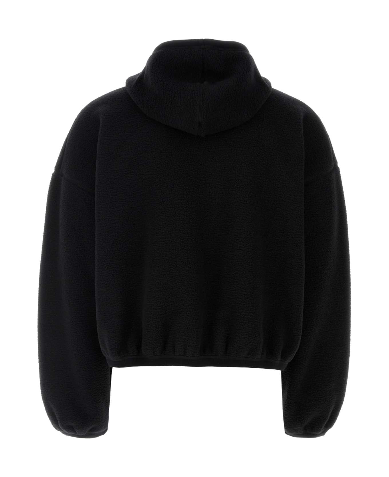 Alexander Wang Black Pile Sweatshirt - Black