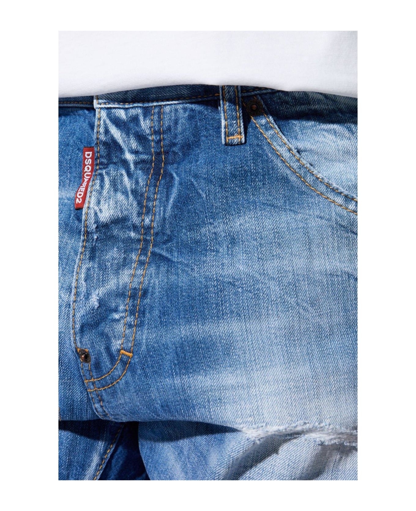 Dsquared2 Cool Guy Distressed Jeans - BLUE