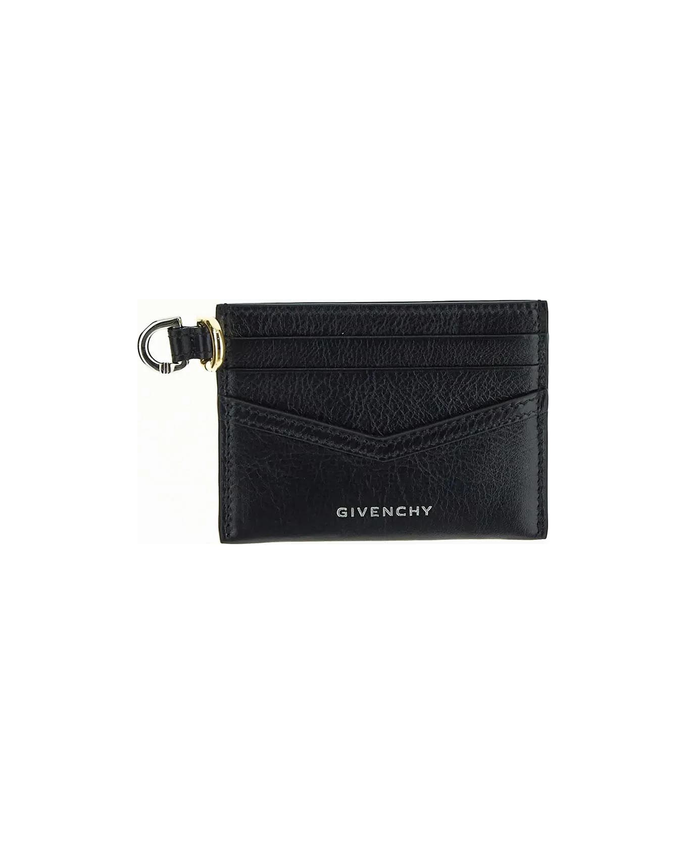 Givenchy Voyou Leather Card Holder - black