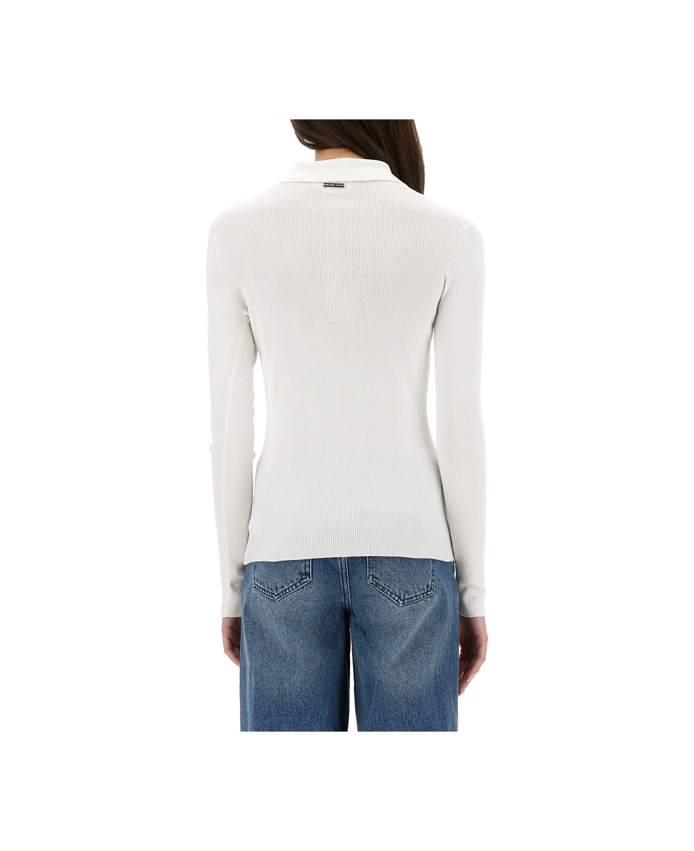 Michael Kors Ribbed Cardigan - Optic White