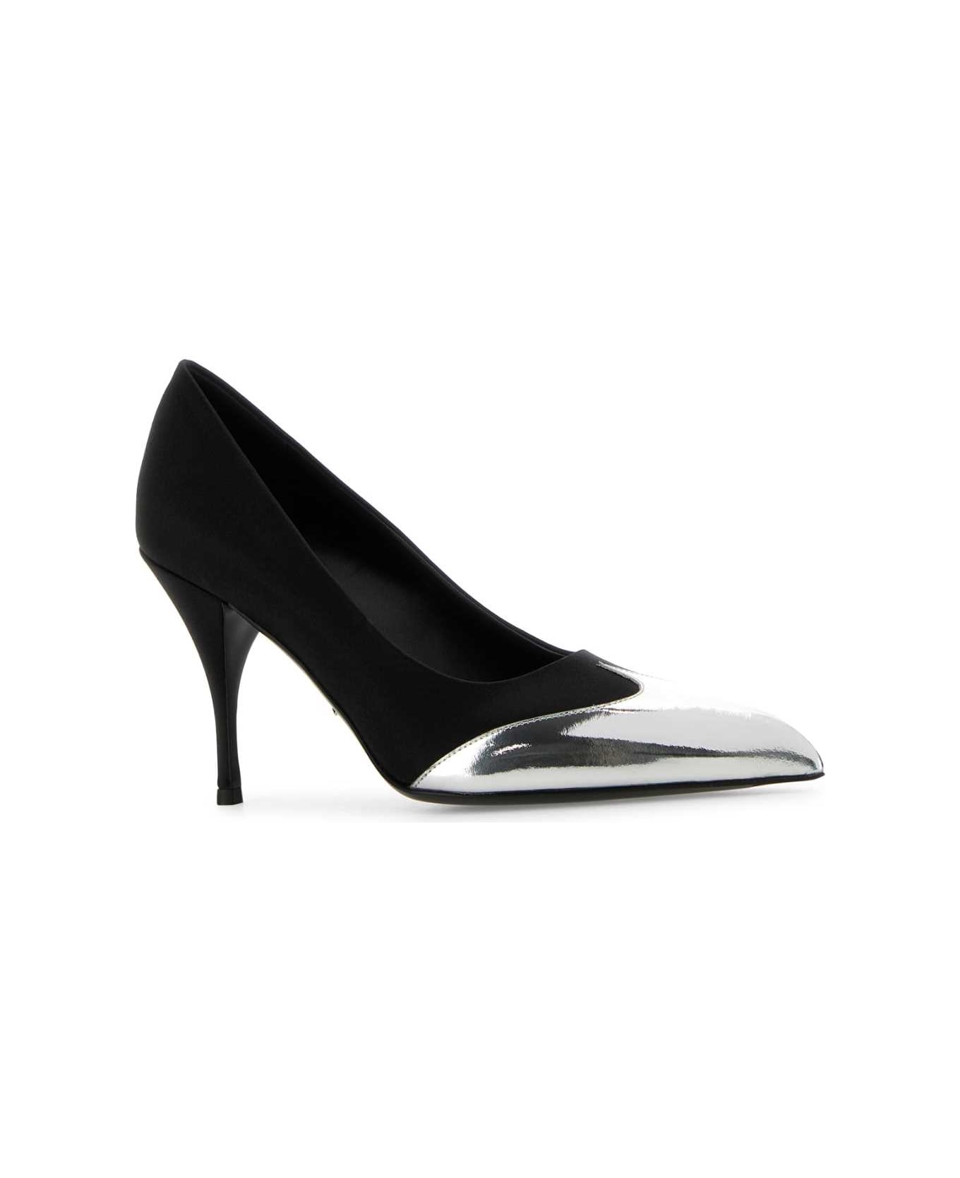 Black Satin Pumps