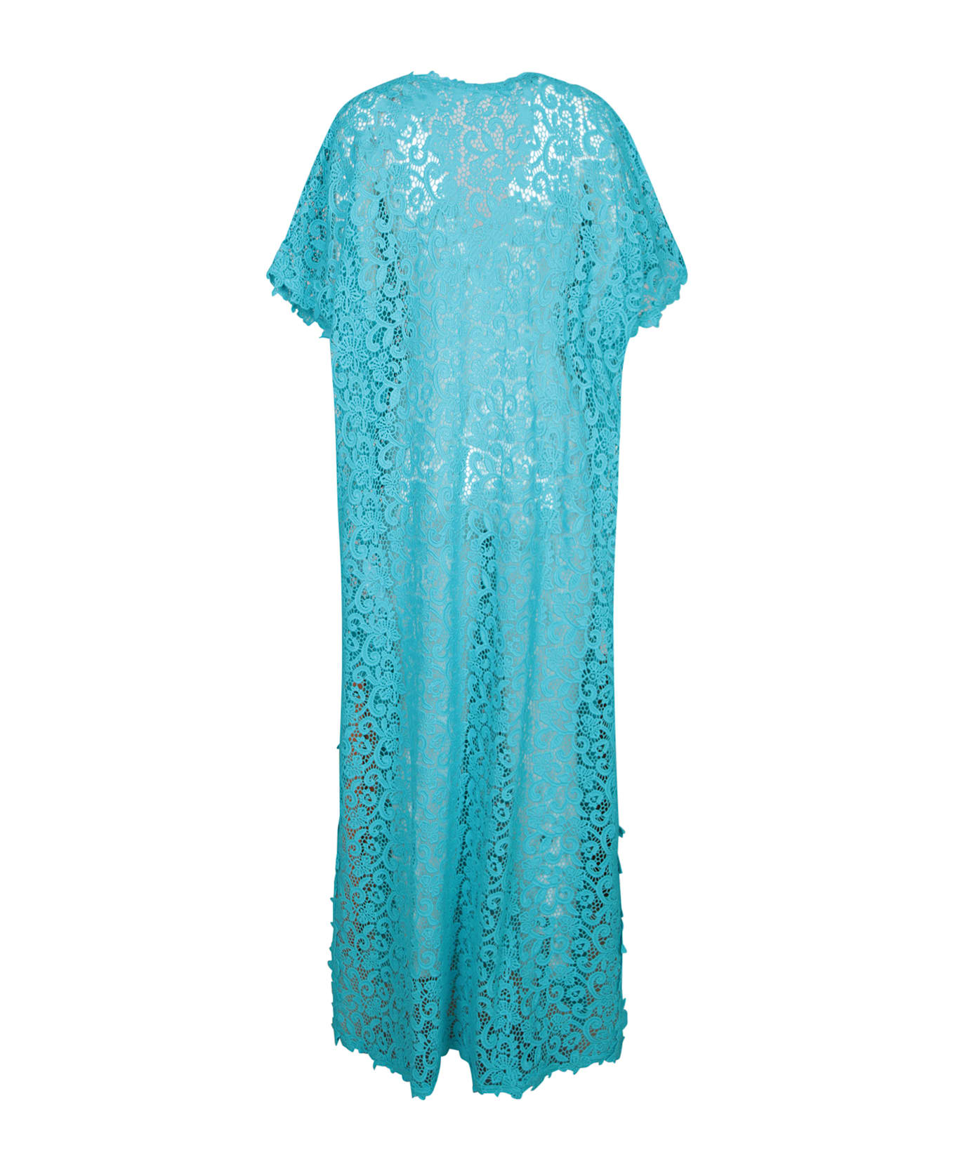 Ermanno Scervino Blue Macramã© Duster - Blue